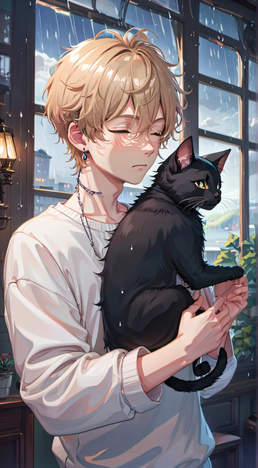 ai character: brothers friend background