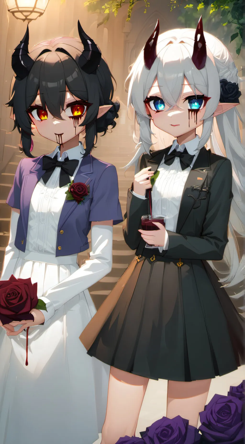 ai character: Alchy and Alex  background