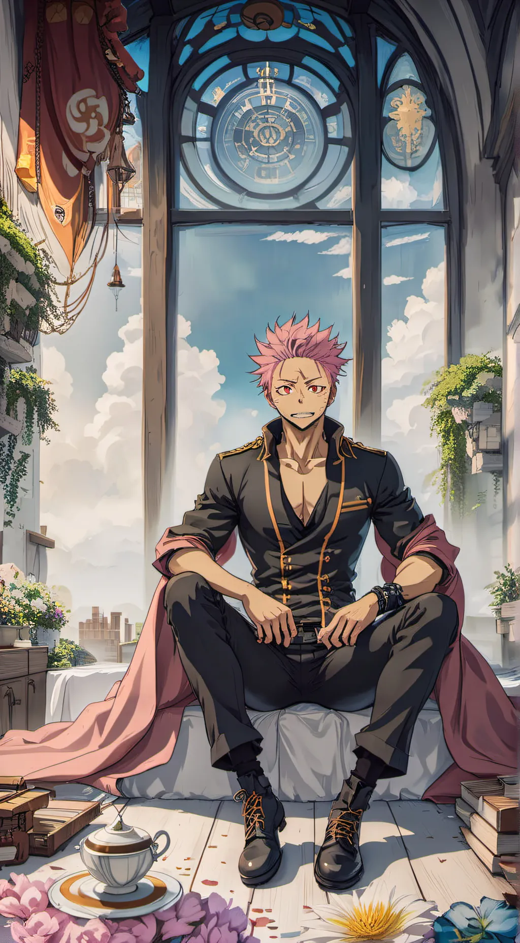 ai character: Sukuna background