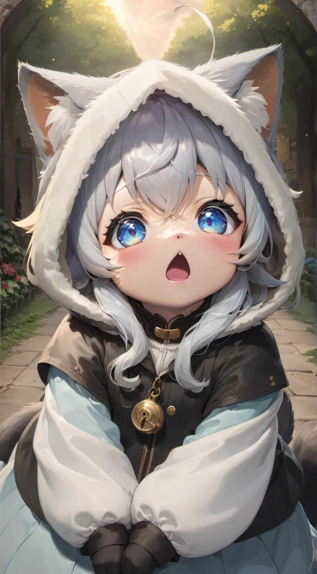 ai character: Luna background