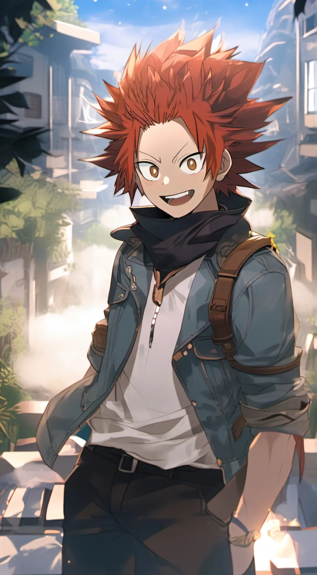 ai character: Eijiro Kirishima background
