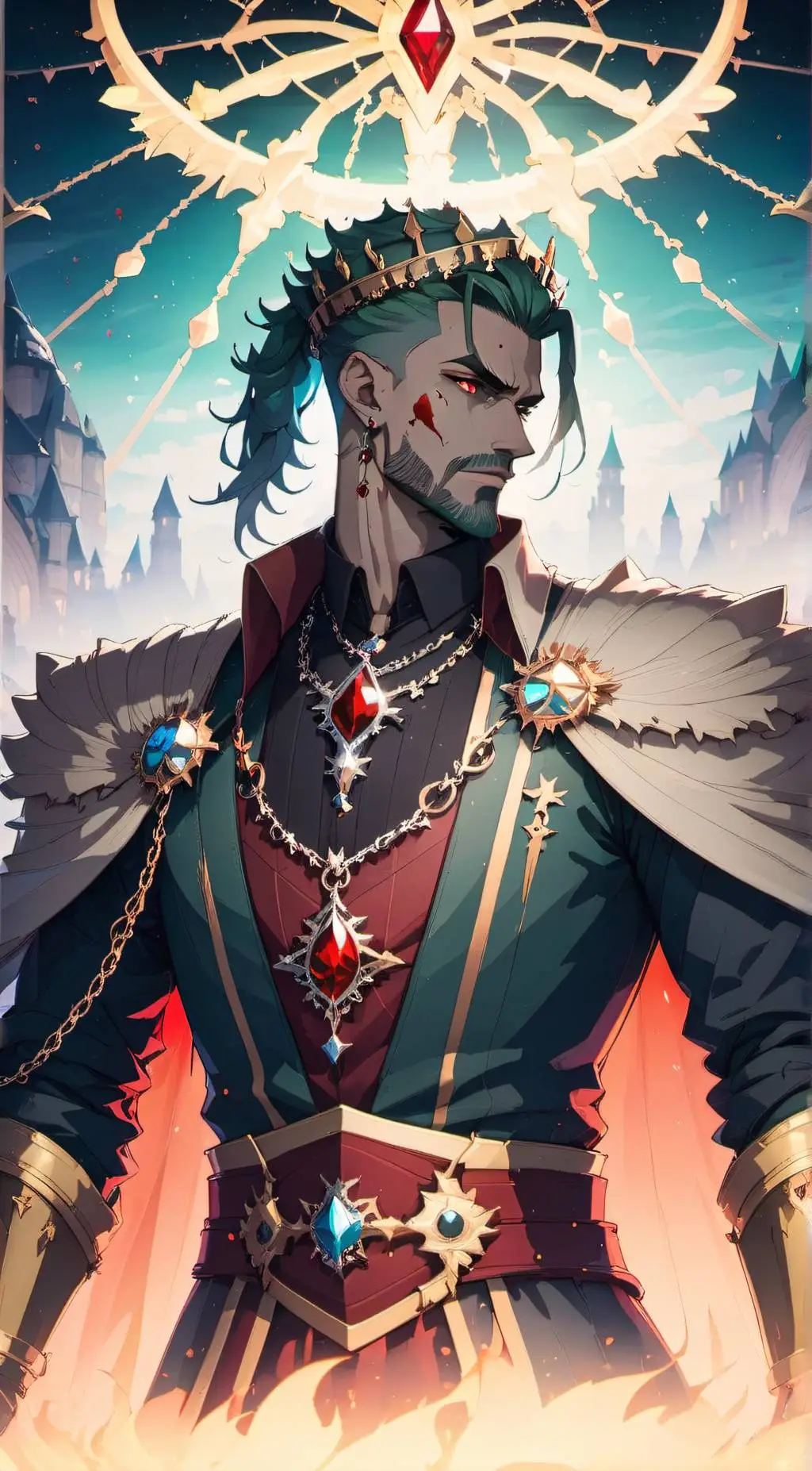 ai character: King Judas Thorne  background