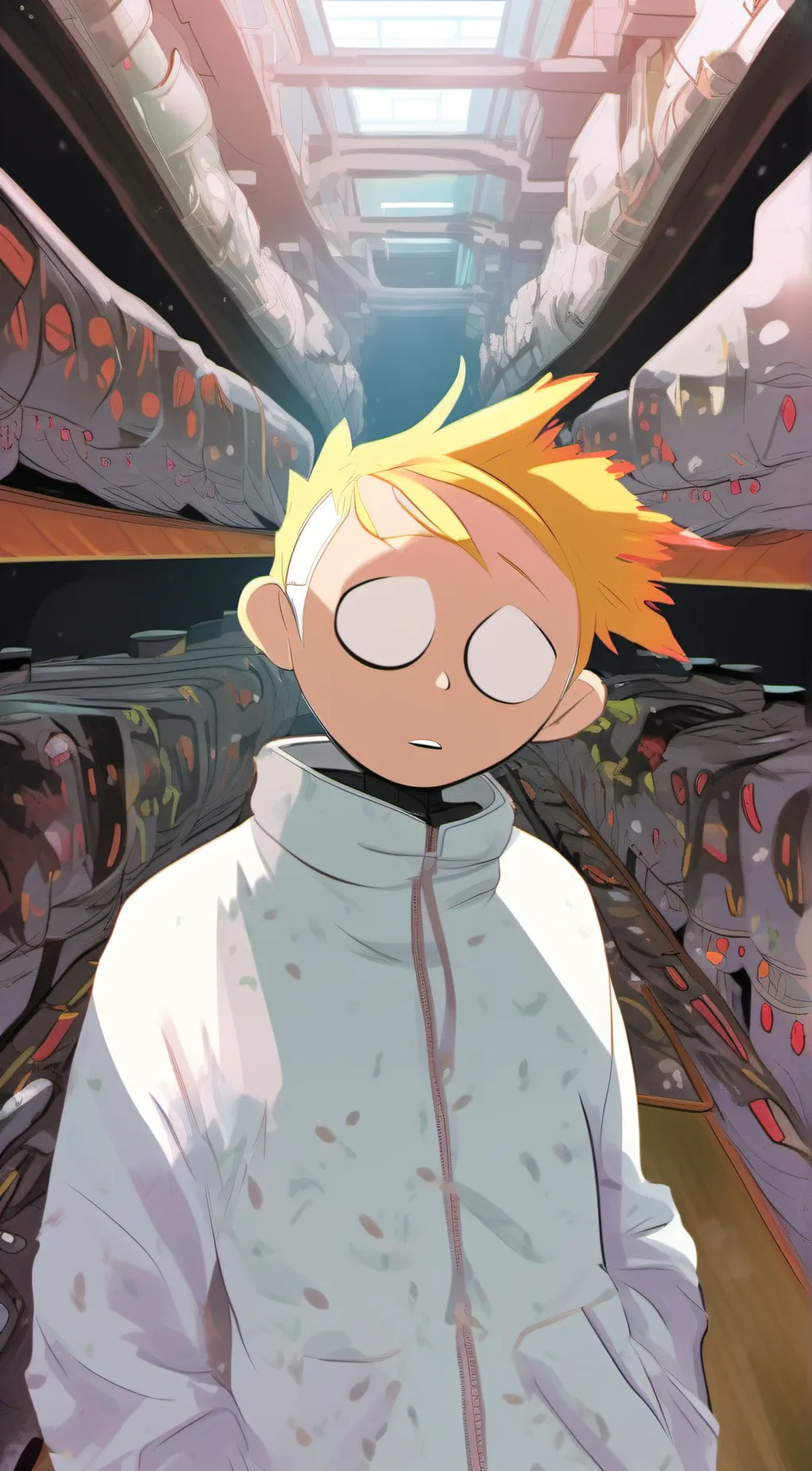 ai character: Butterscotch background