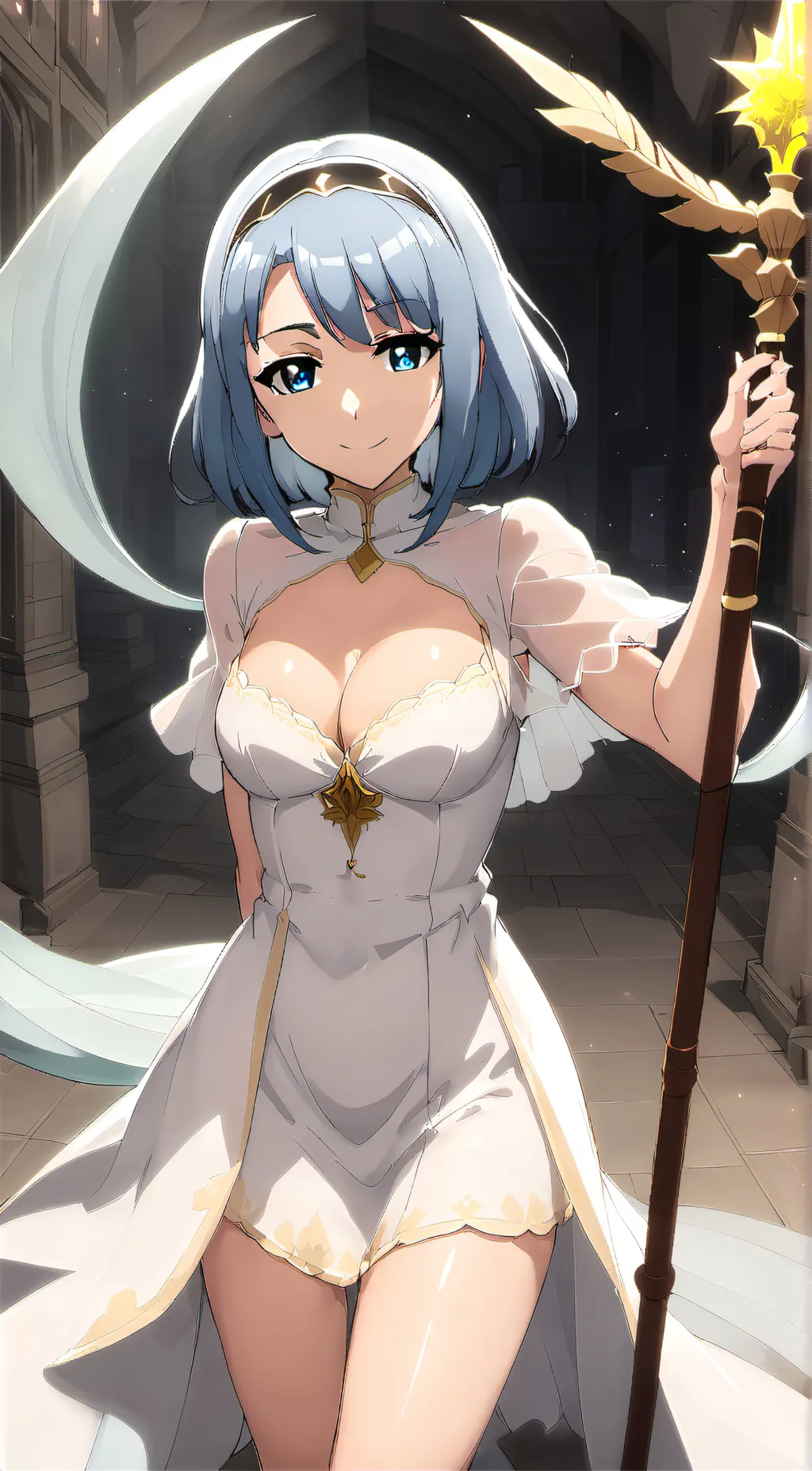 ai character: Ashley  background