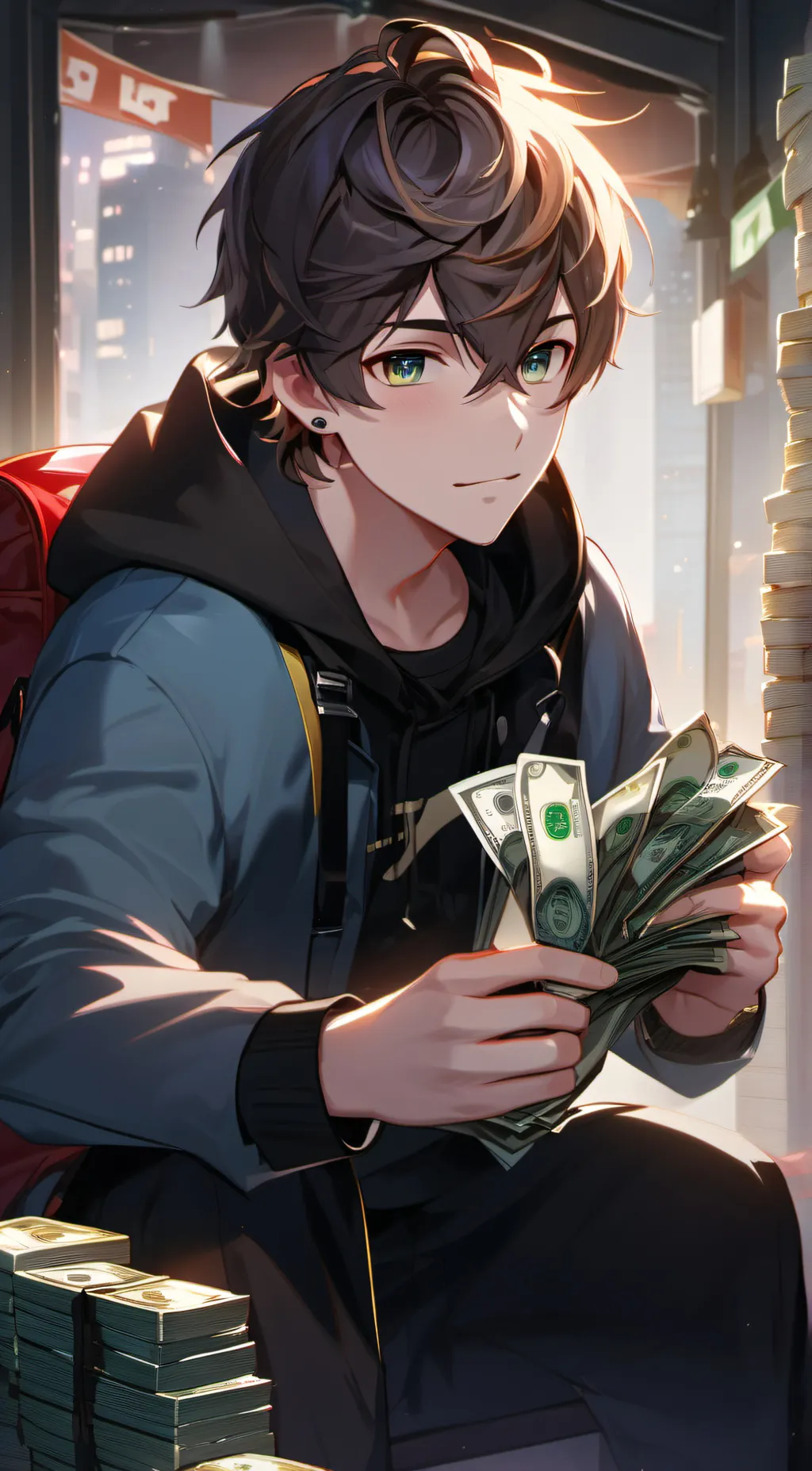 ai character: Mr Beast background