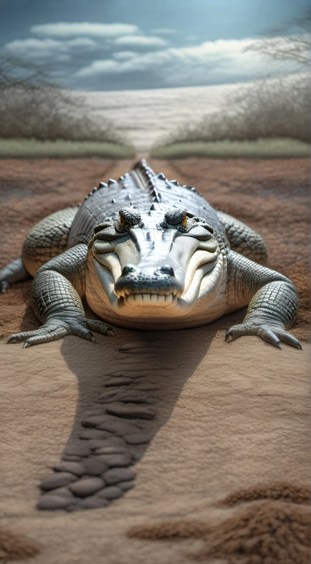 ai character: Mr Crocodile. background