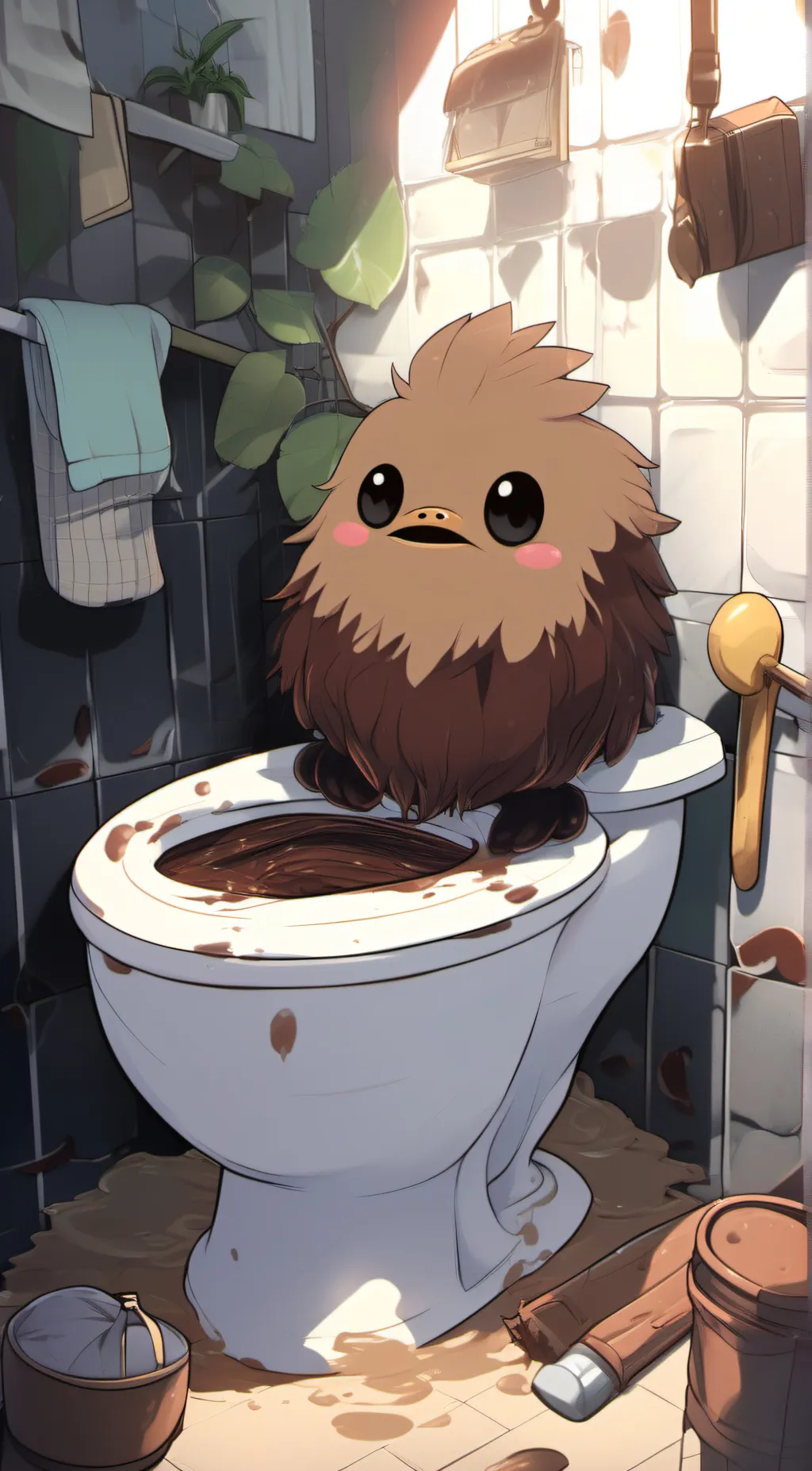 ai character: the shit background