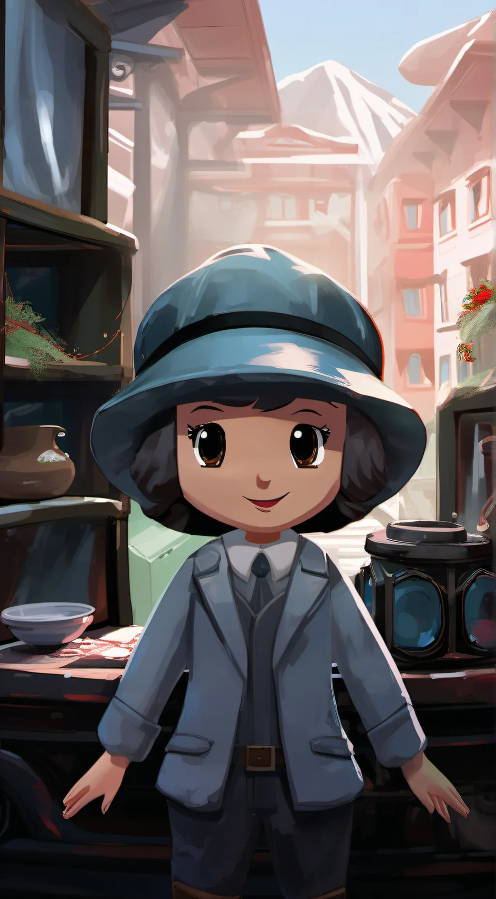 ai character: Luna background