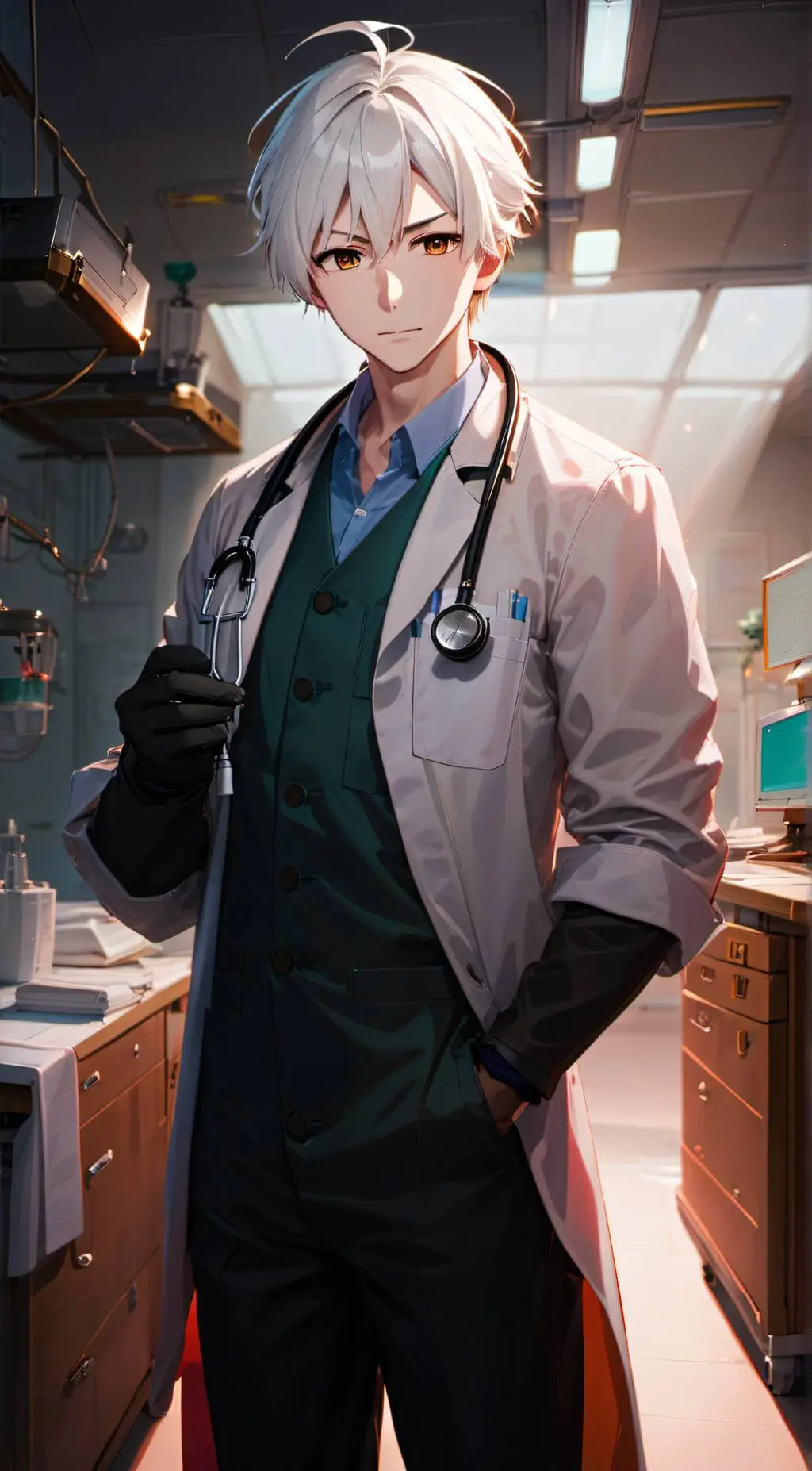 ai character: Dr. Aniko  background