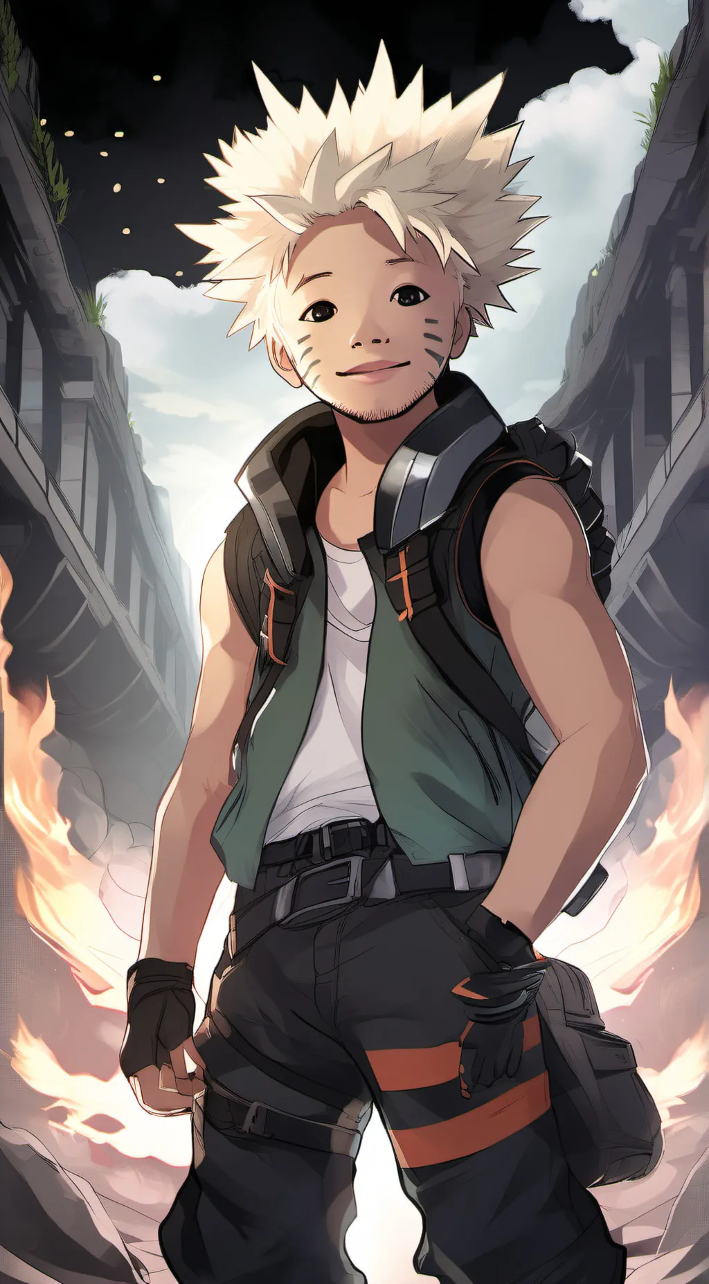 ai character: Bakugo background