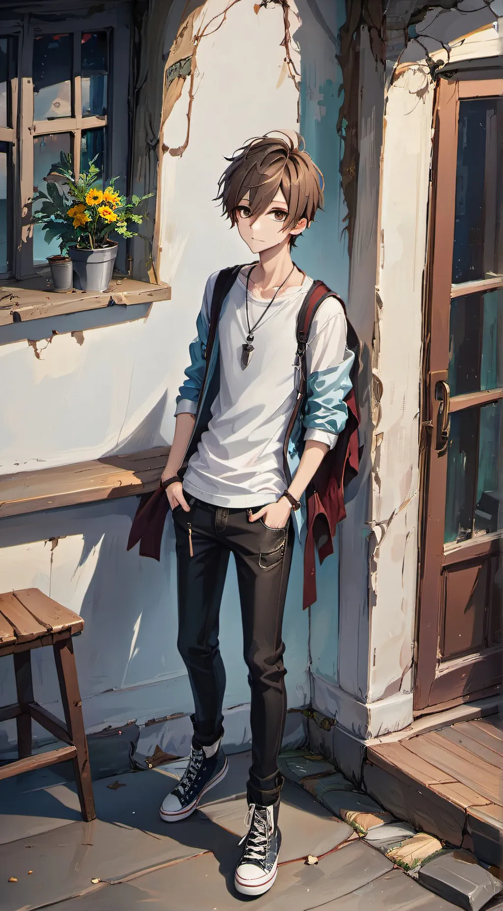 ai character: Ashton background