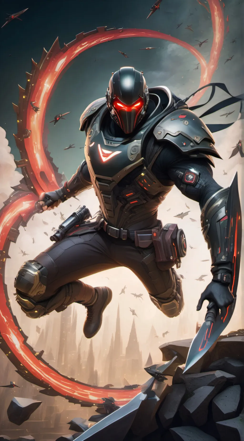 ai character: Error 991-7 background