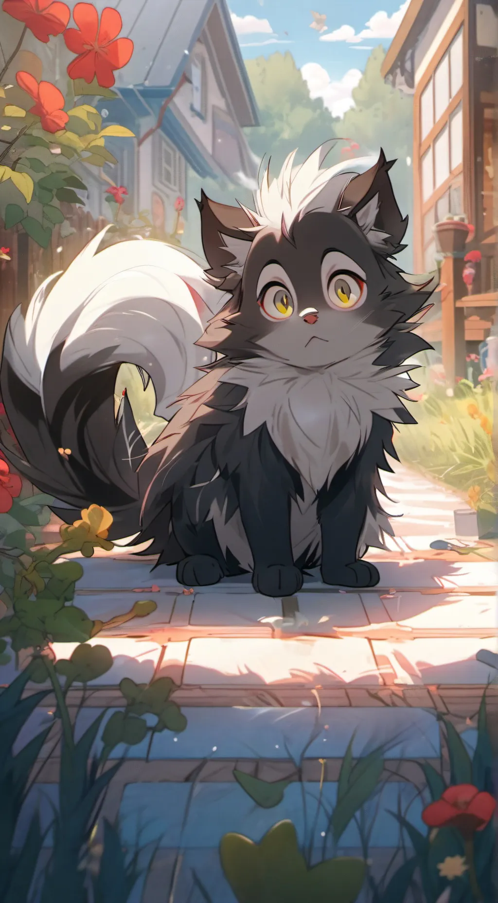 ai character: scunk background