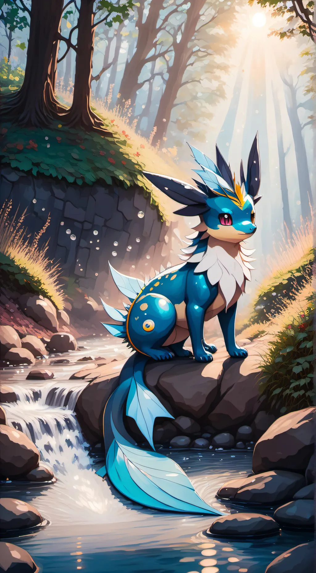 ai character: Vaporeon  background
