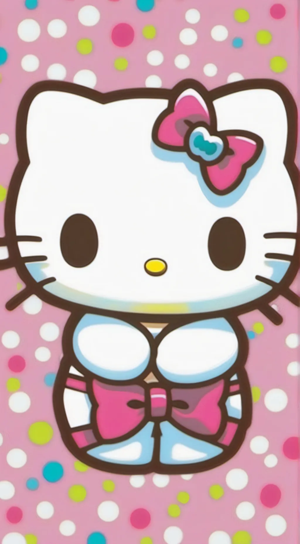 ai character: Hello kitty background