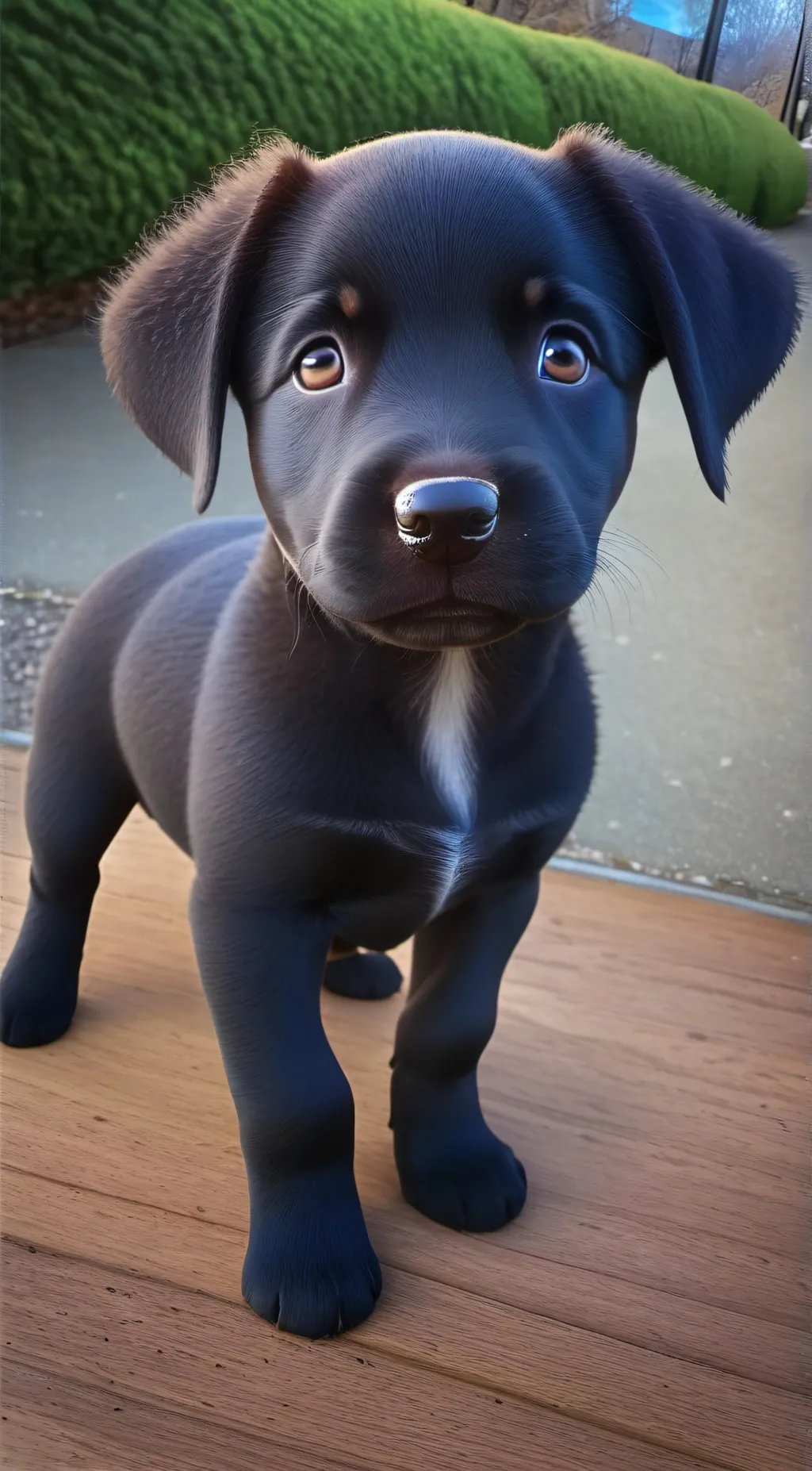 ai character: puppy background