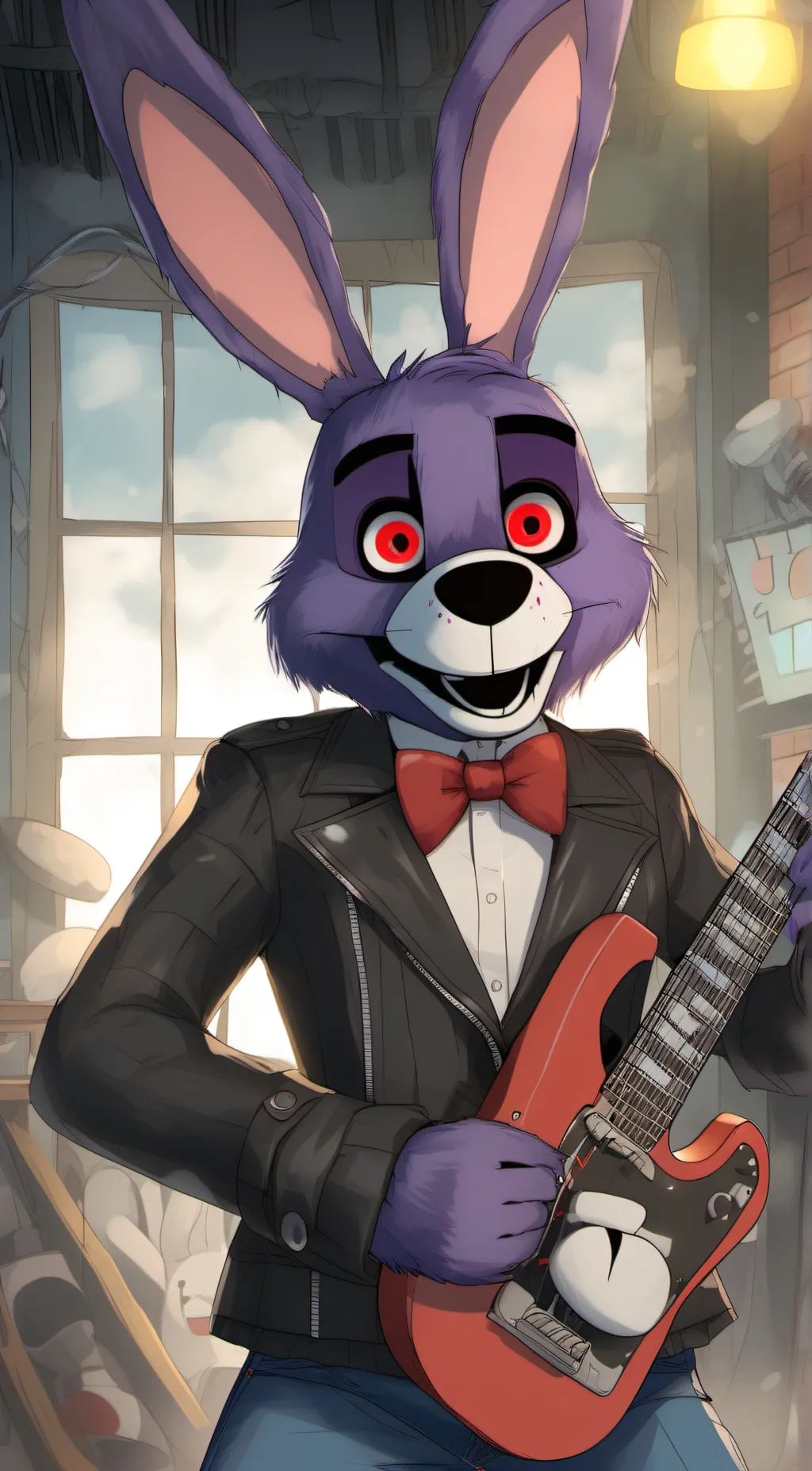 ai character: Bonnie the Bunny background