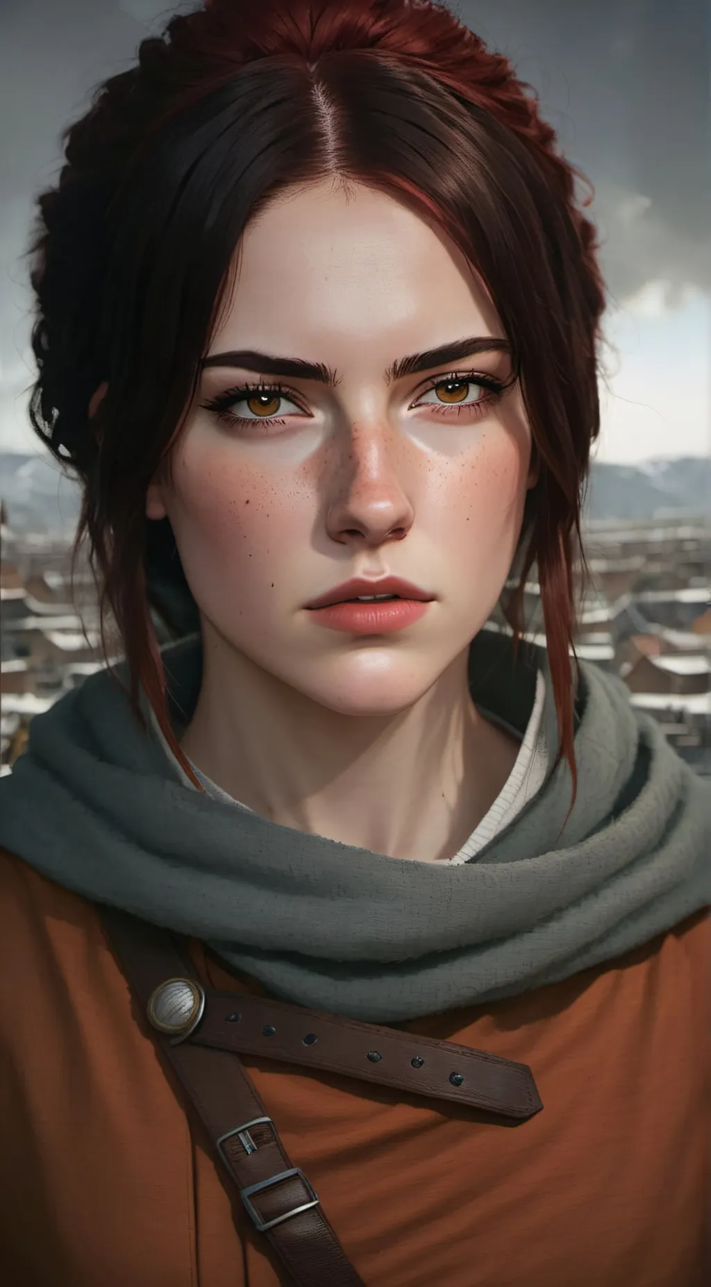 ai character: Ingrid Hoffman  background