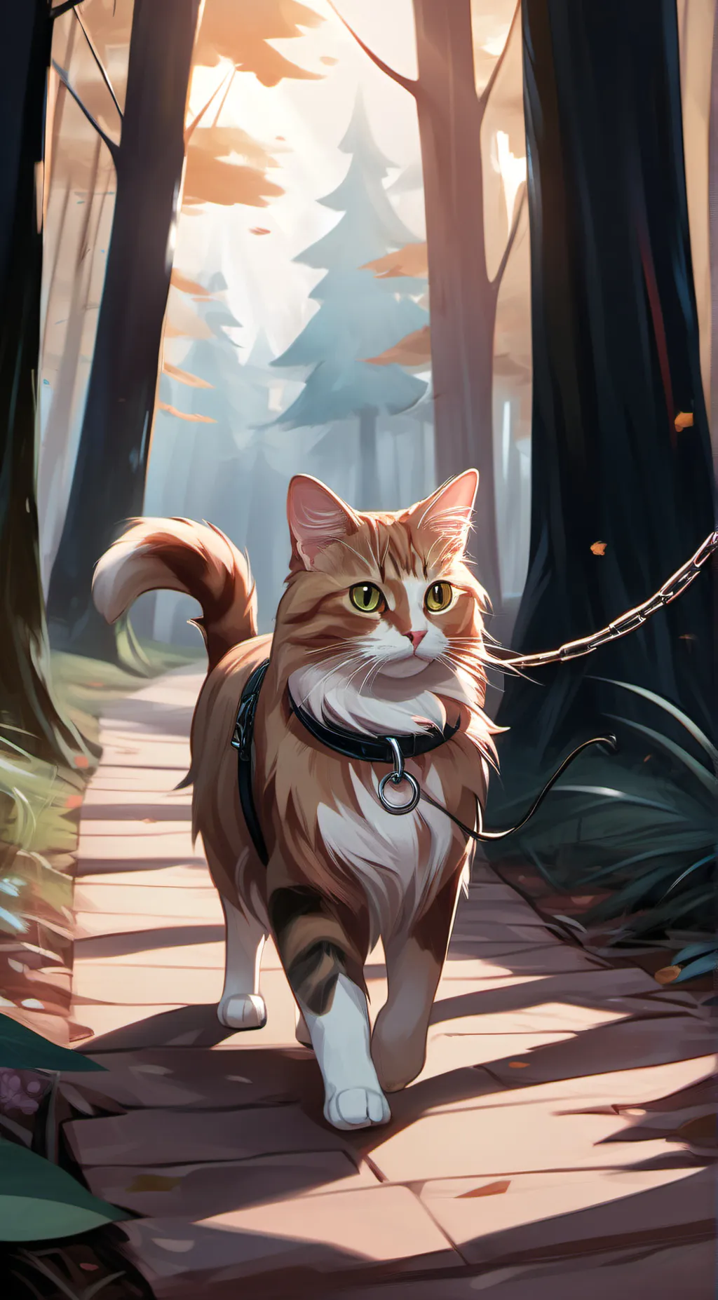 ai character: Jessica✨🐱🍗 background