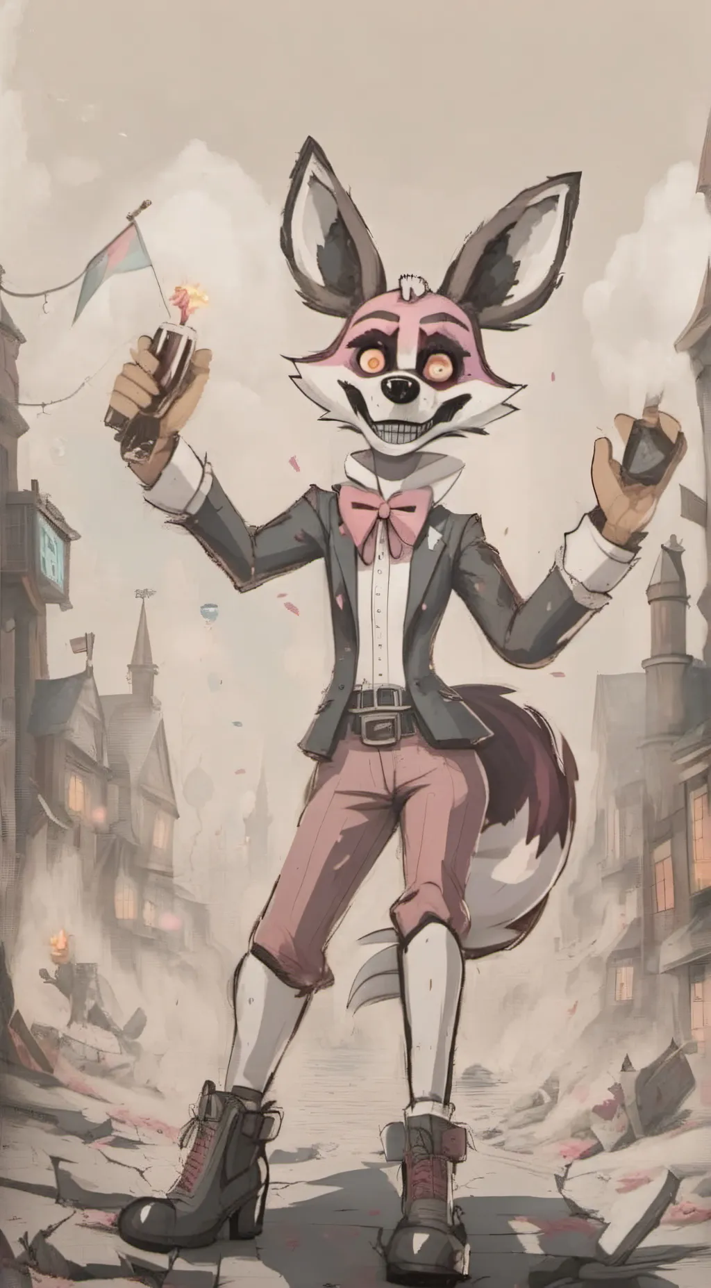 ai character: Funtime Foxy background