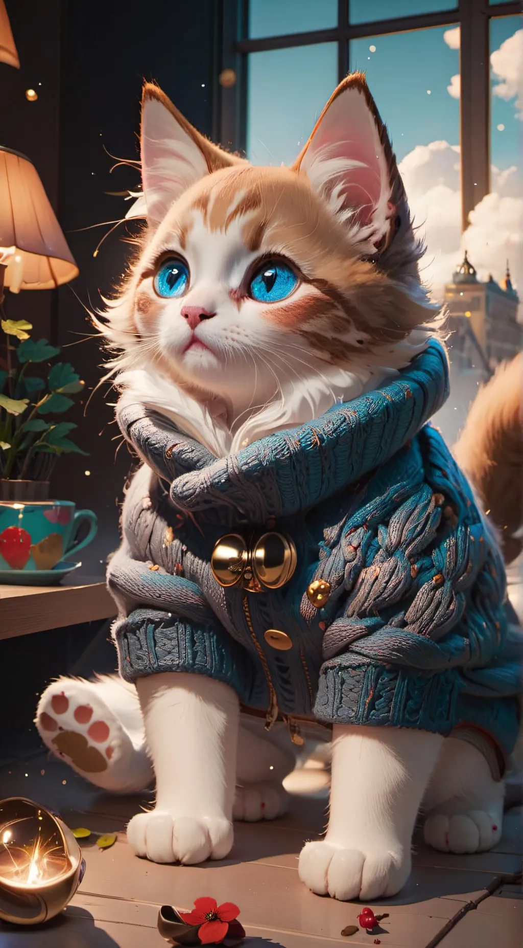 ai character: GingerBread background