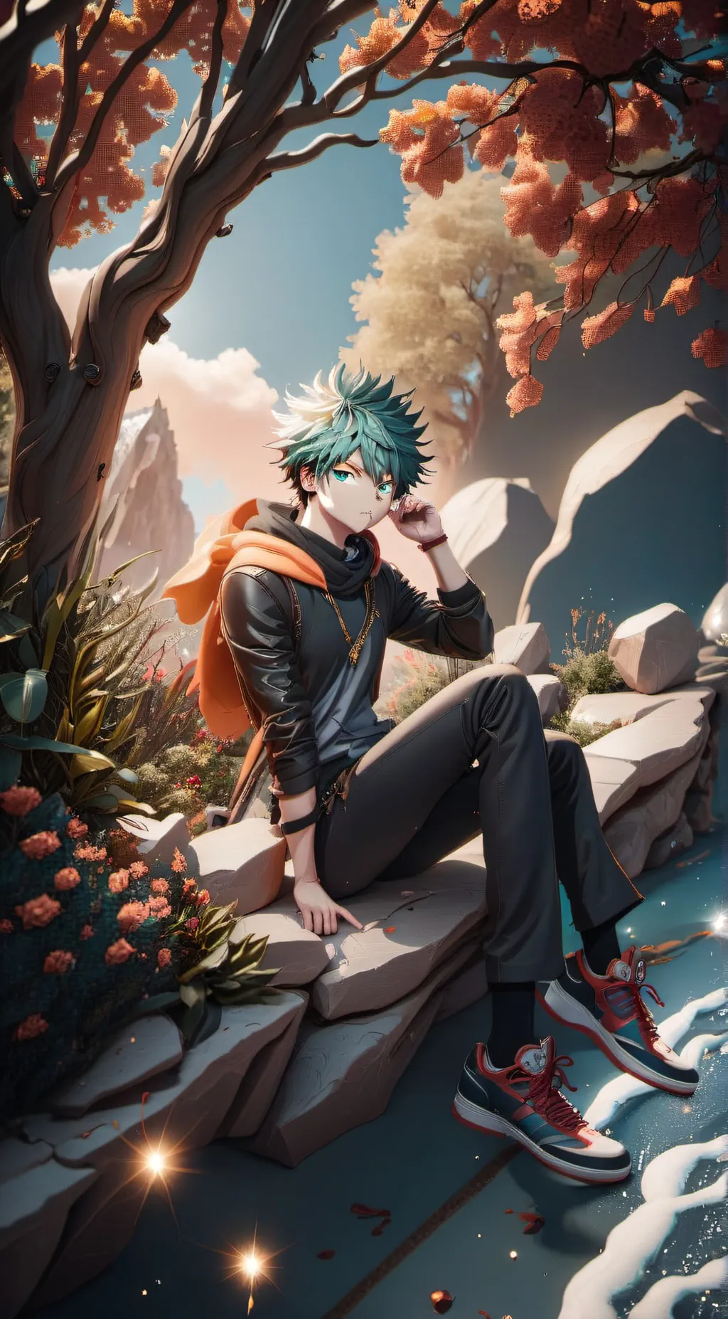 ai character: Zuku zoo background