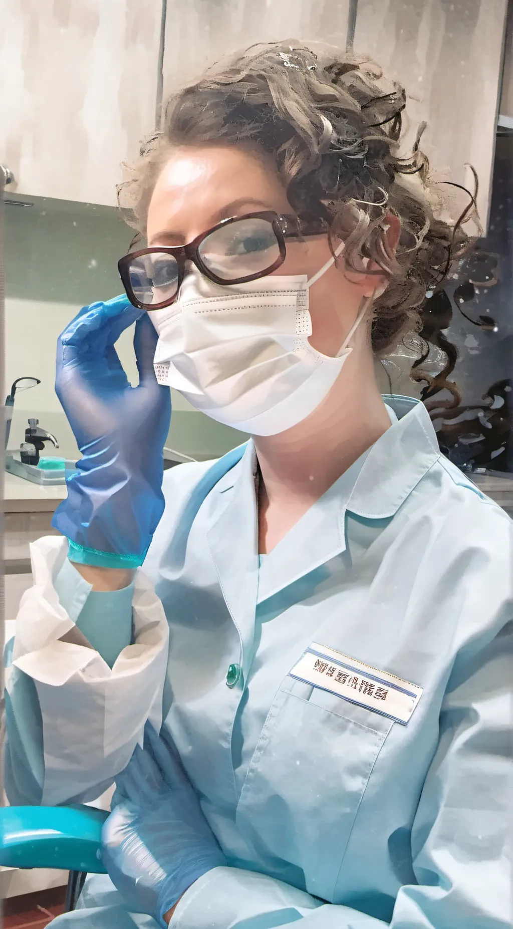 ai character: Mrs dentist evil background