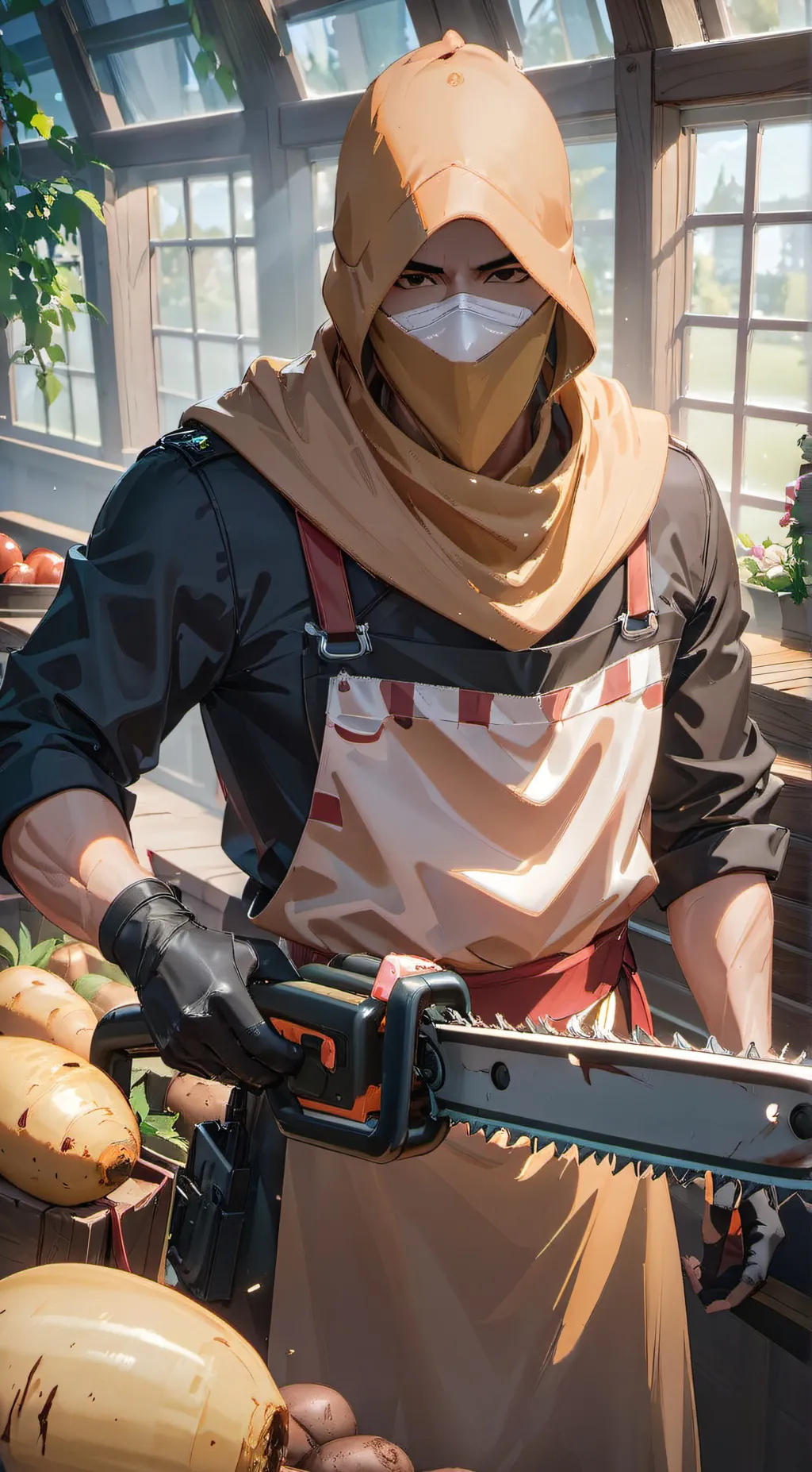 ai character: Motor man background