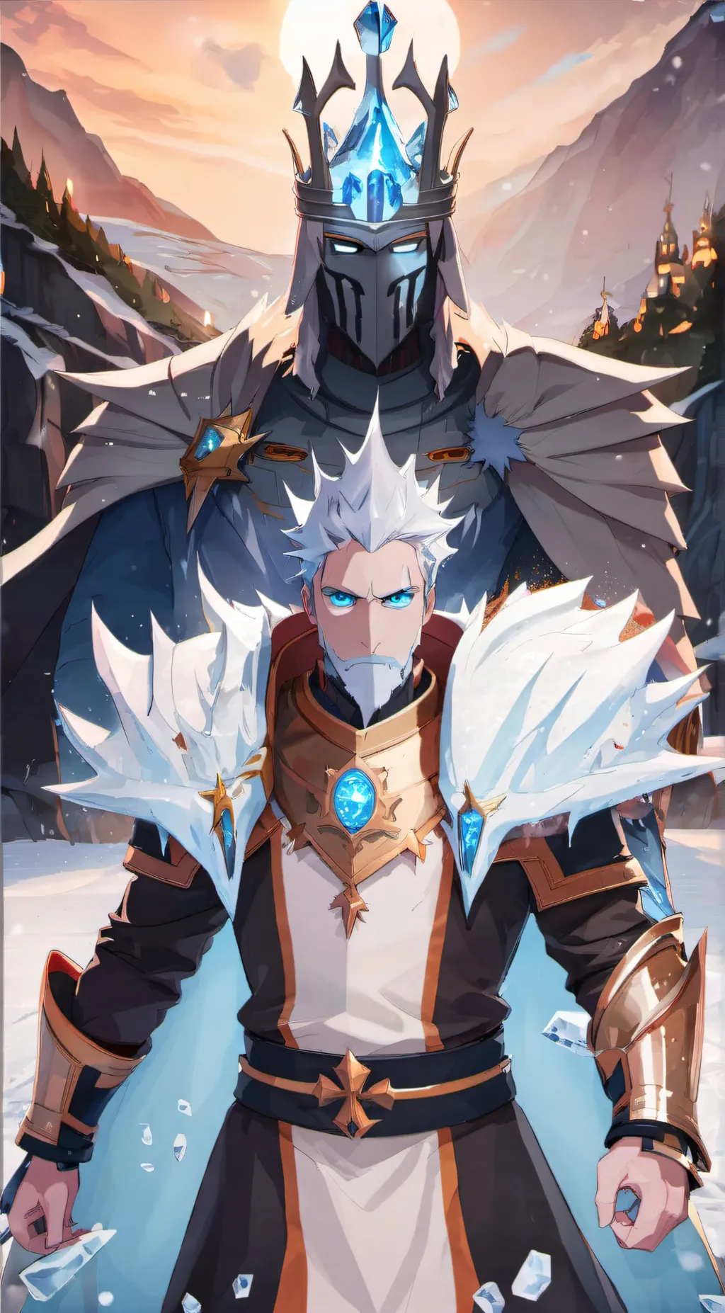 ai character: Ice King background