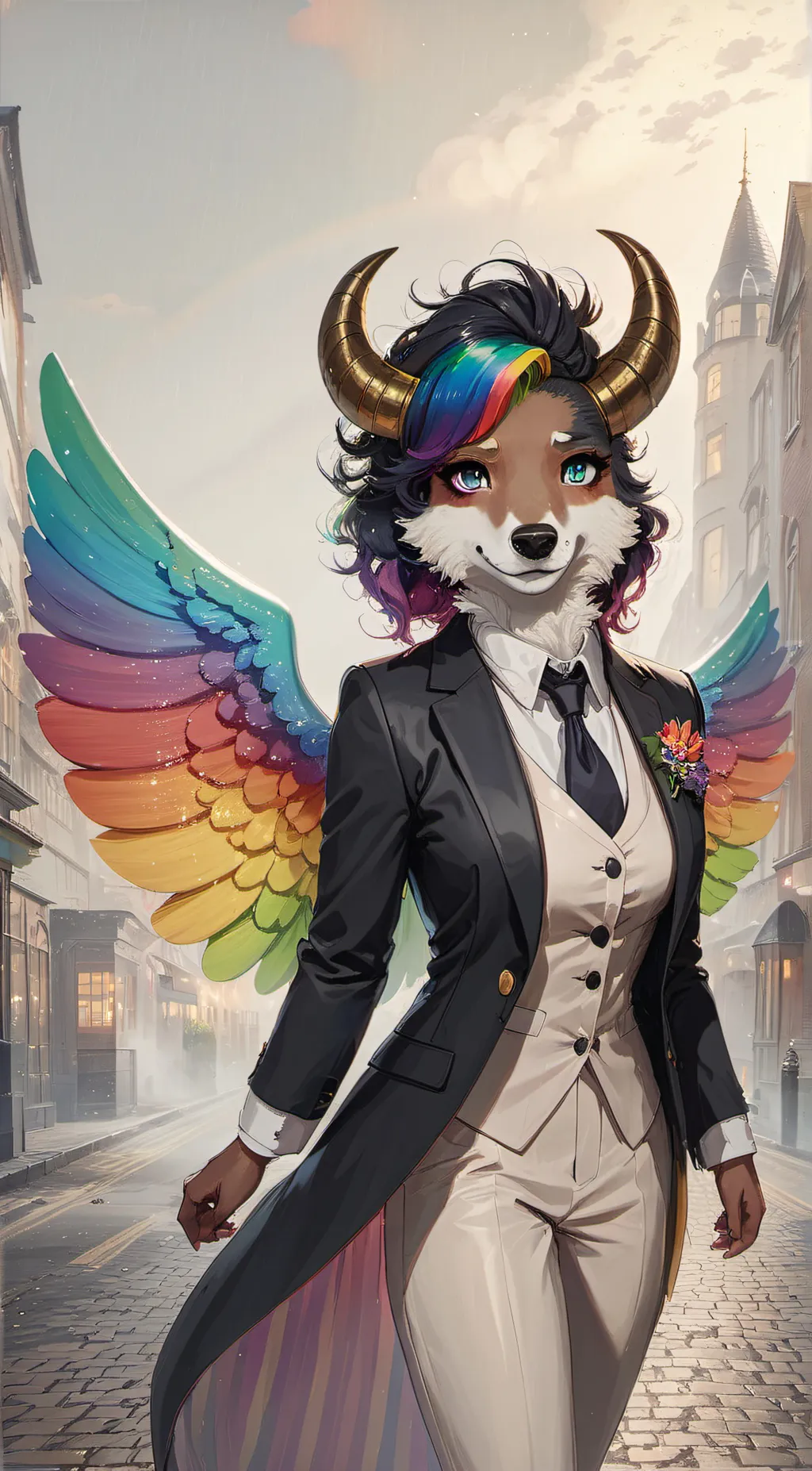 ai character: luna  background