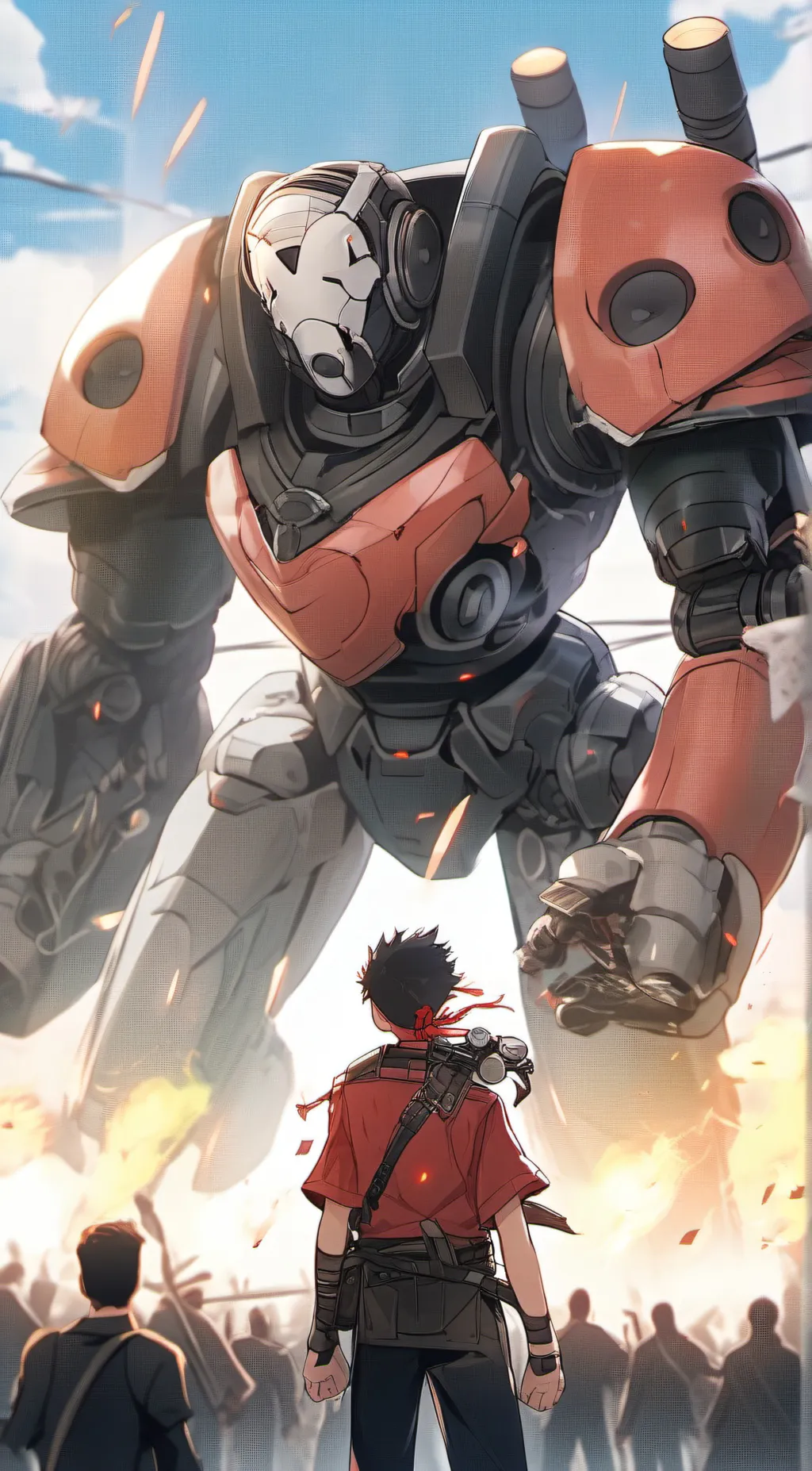 ai character: titan speakerman background