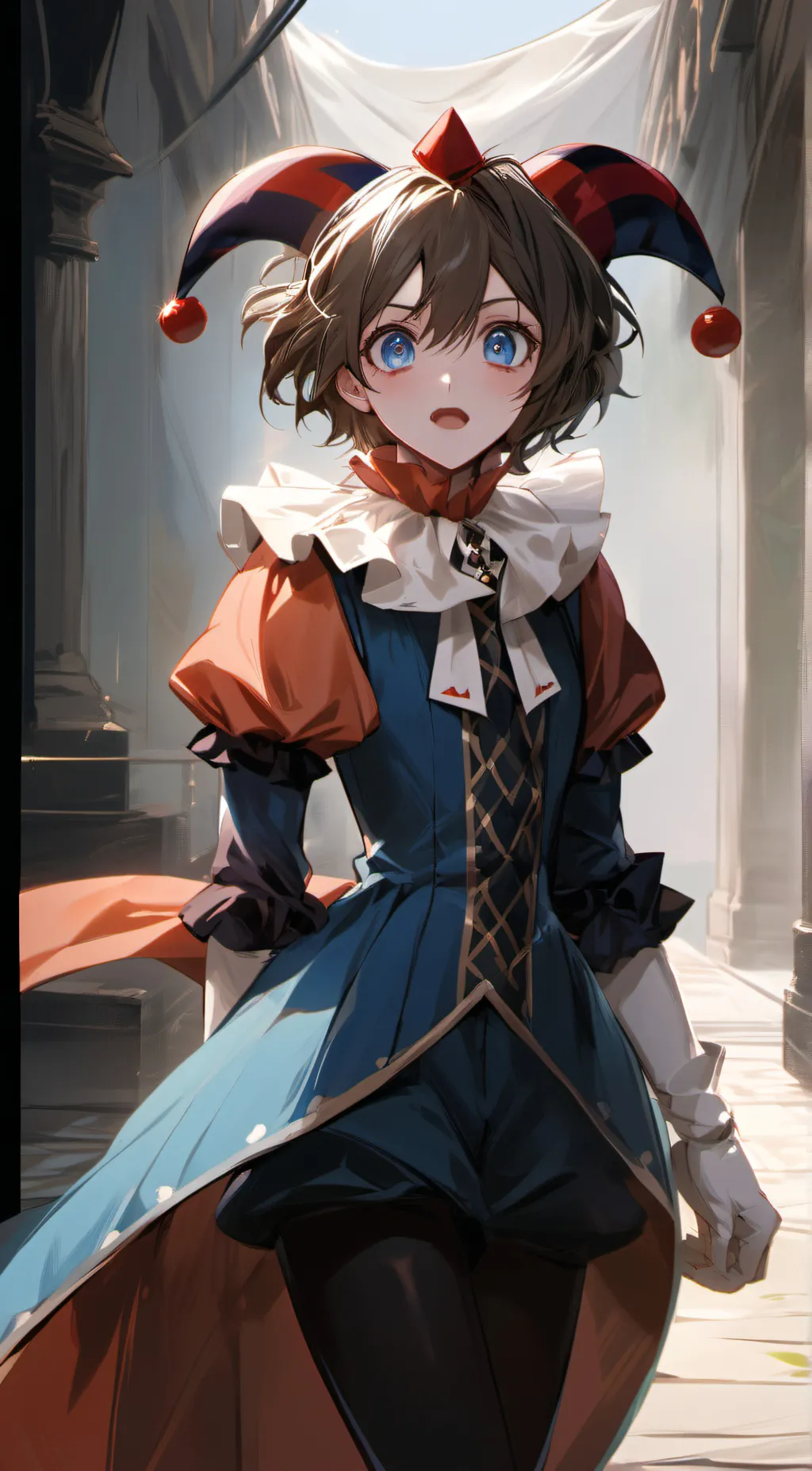 ai character: pomni  background