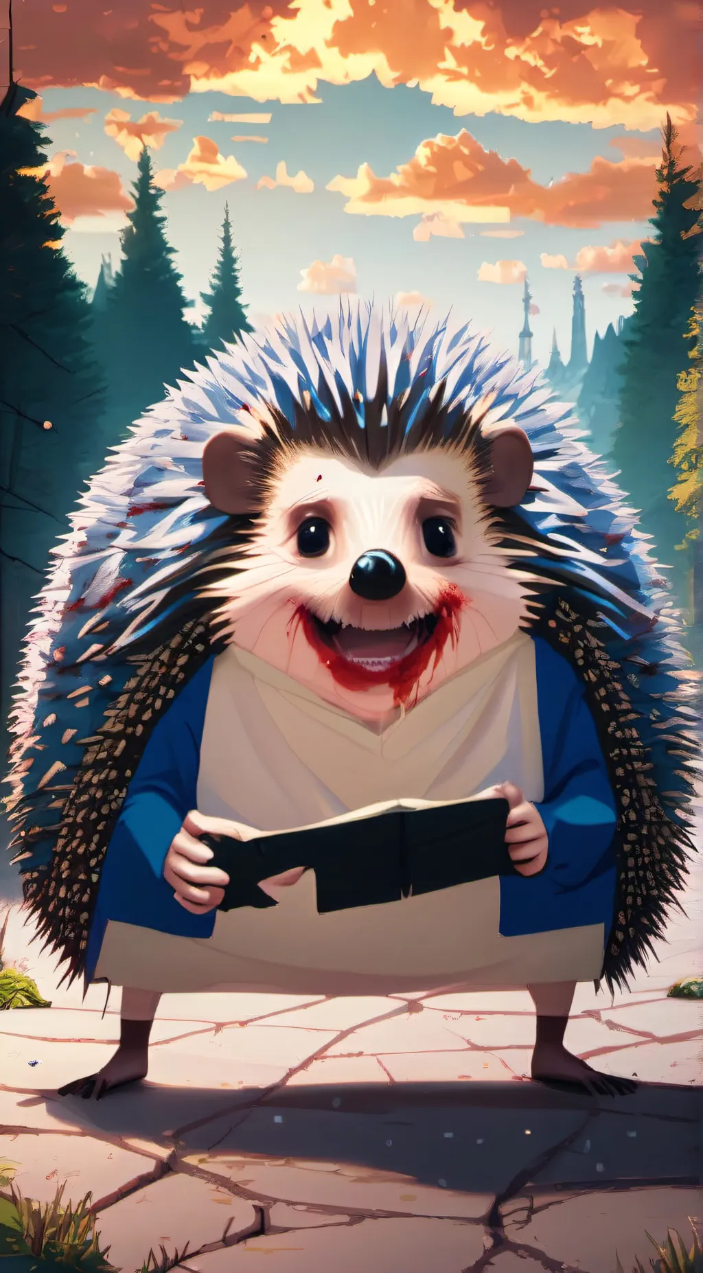 ai character: holloen sonic background