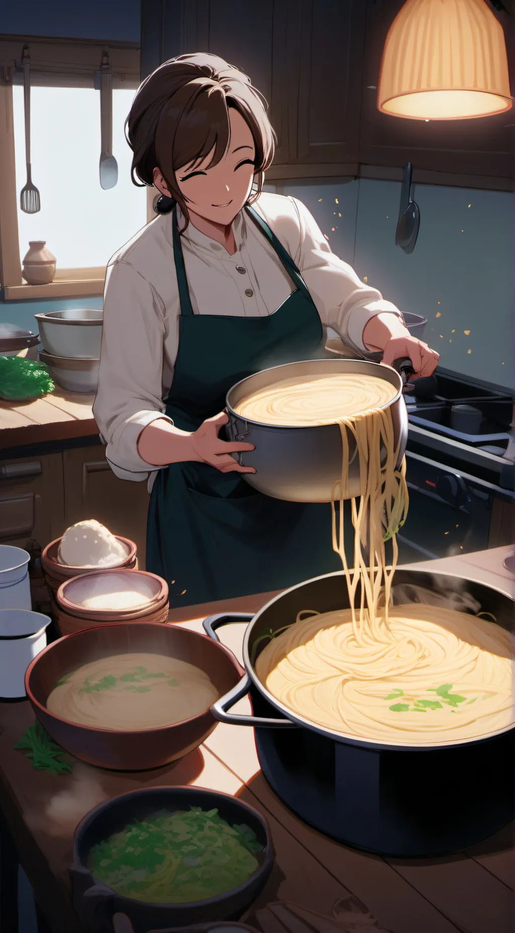 ai character: Chef Taheka background