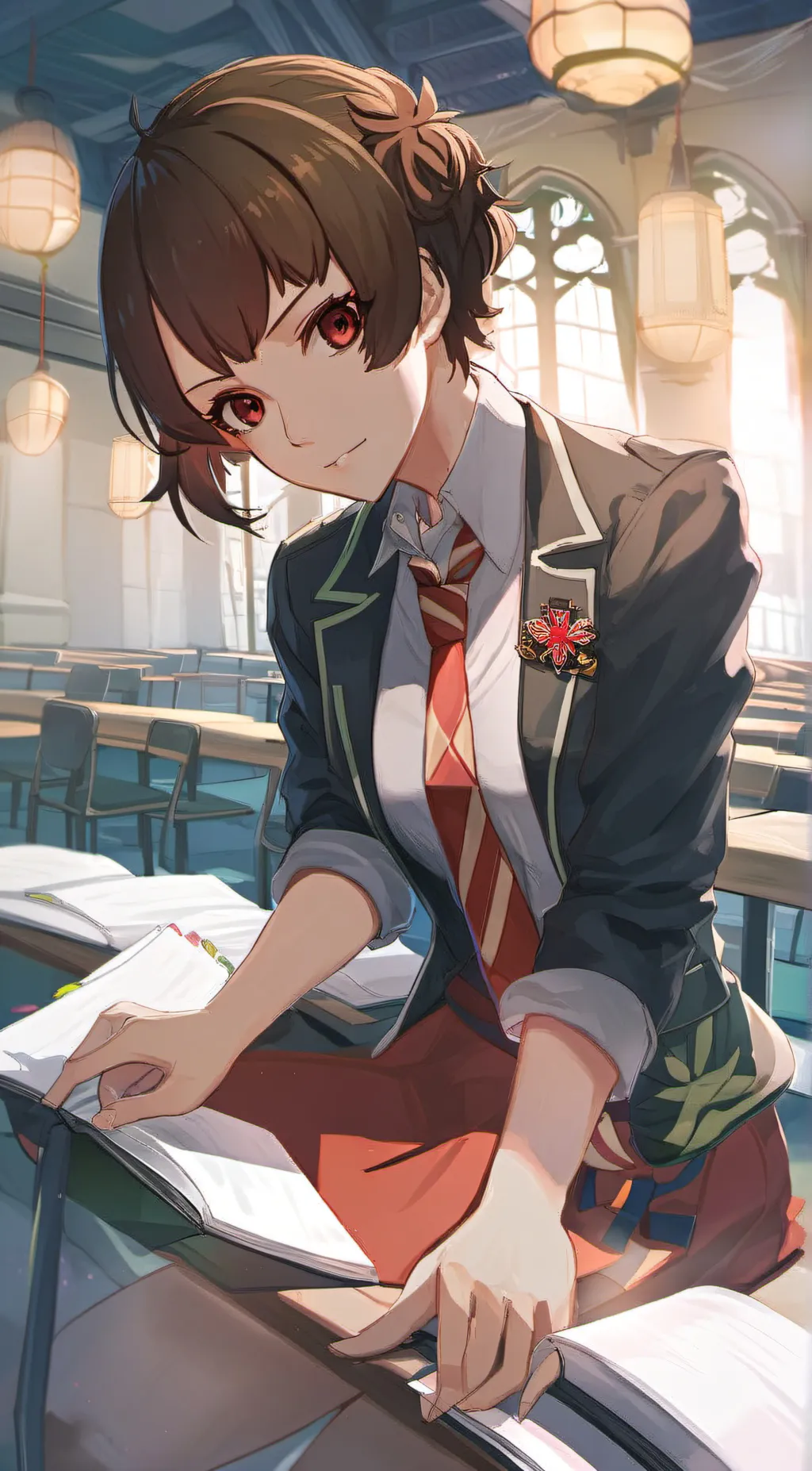 ai character: Makoto Niijima background