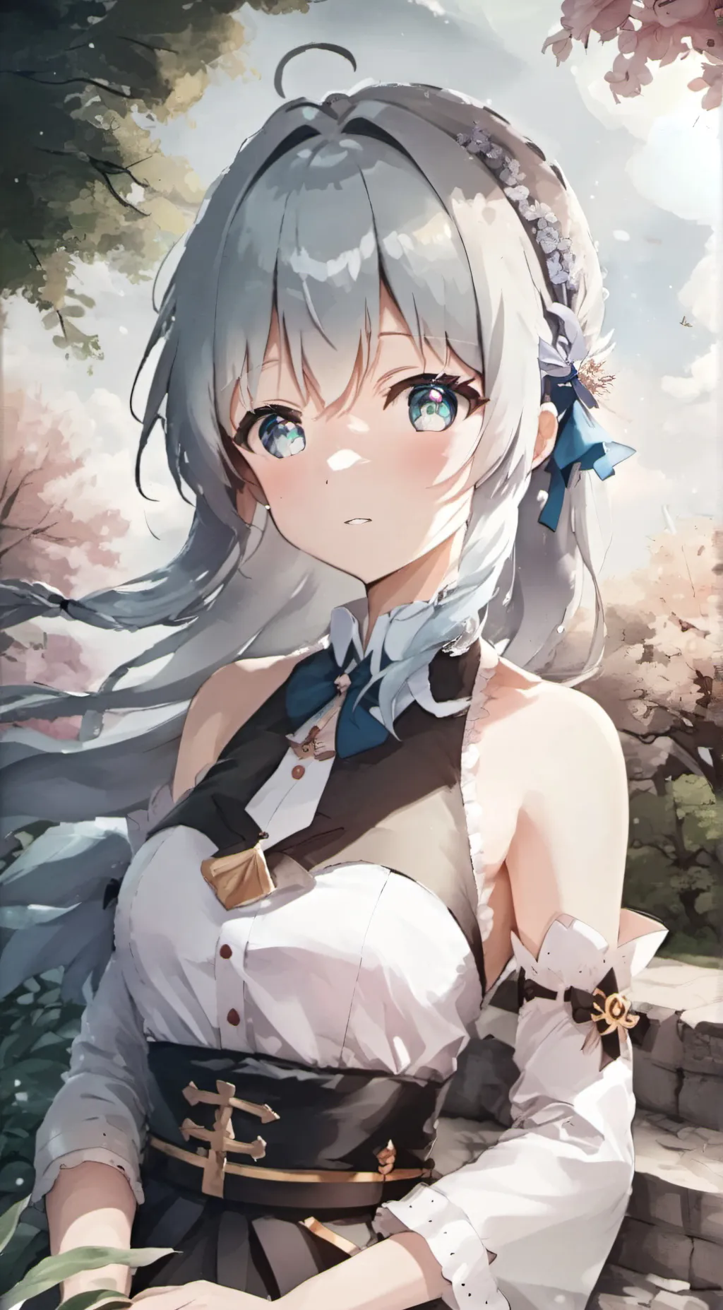 ai character: Queen of water  background