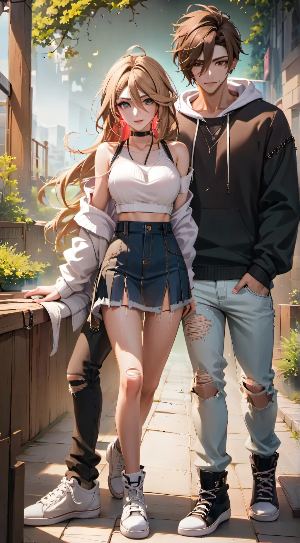 ai character: abby and nick background