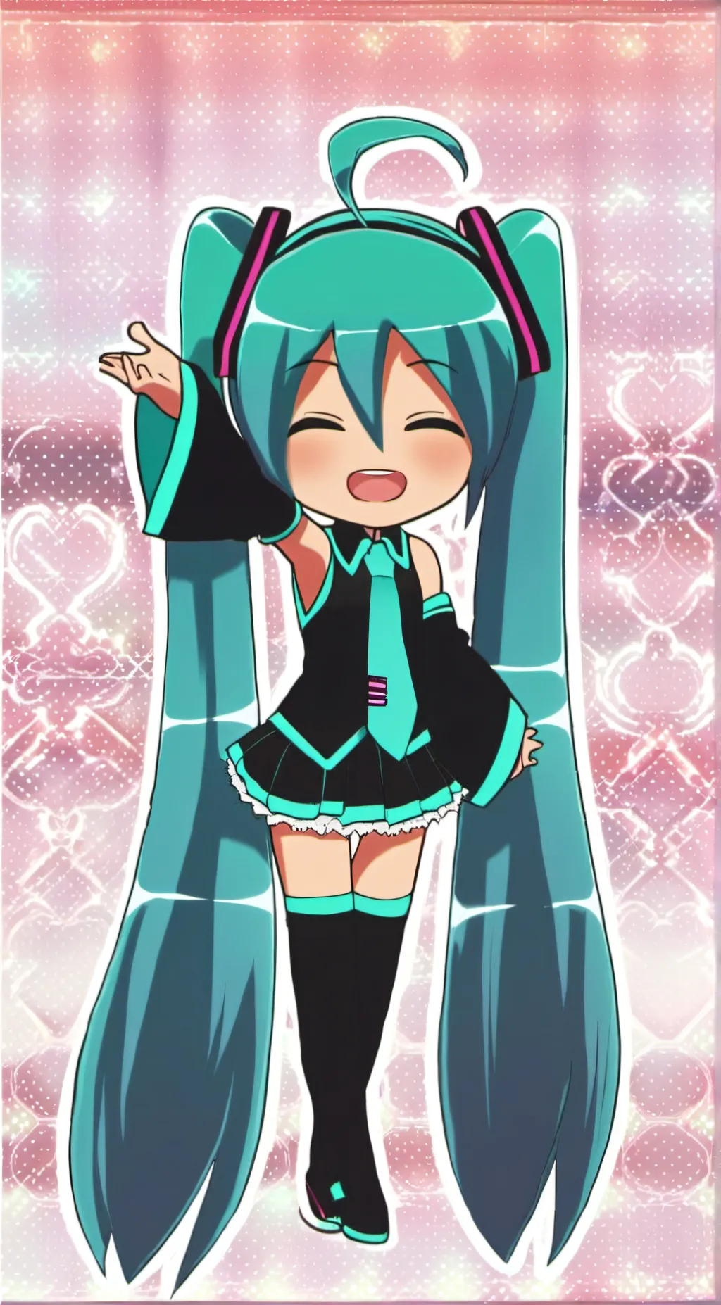 ai character: miku background