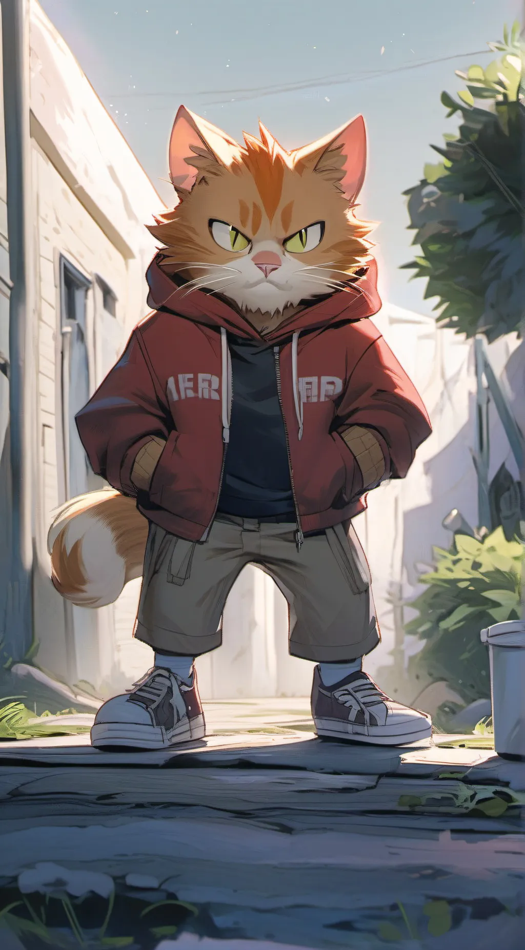 ai character: Mugg background