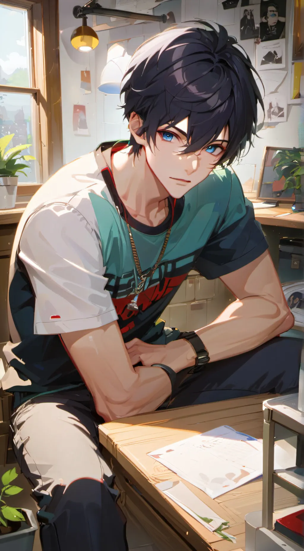 ai character: Travis background