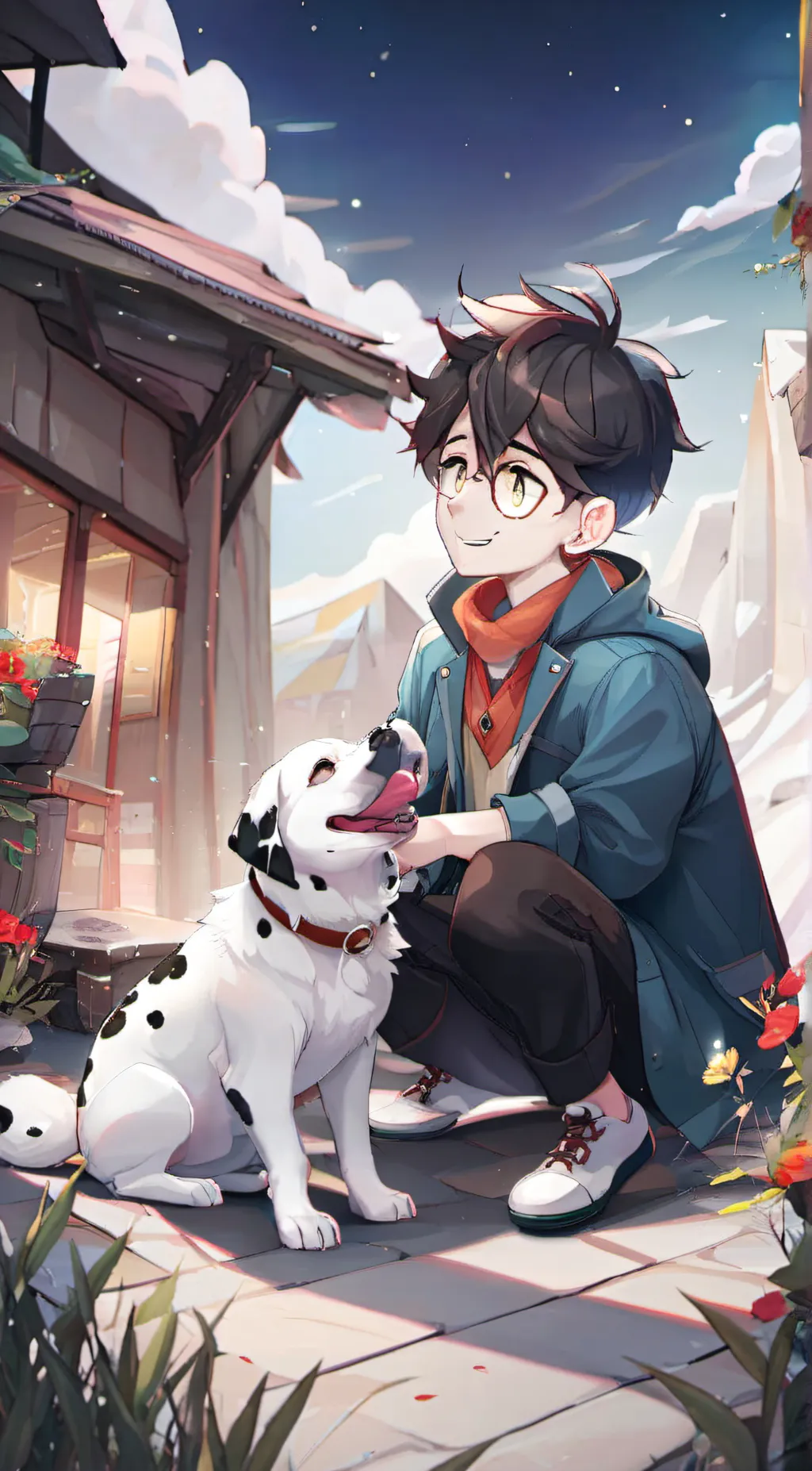 ai character: your mean step bro background