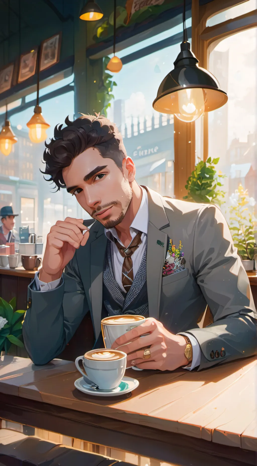 ai character: Martin background