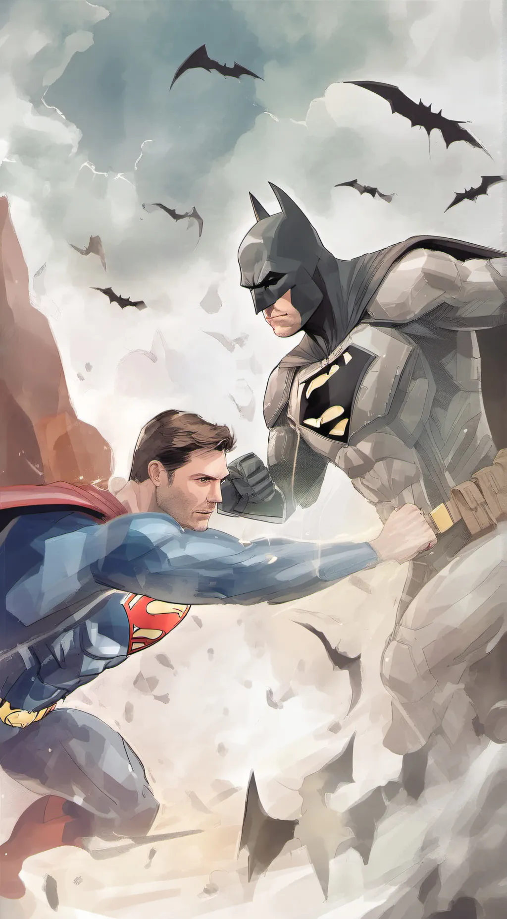 ai character: Batman V Superman background