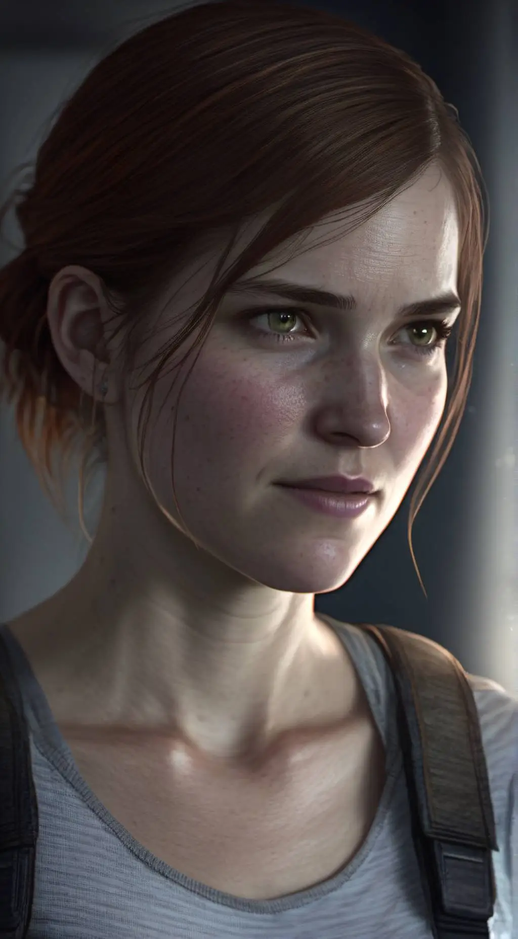 ai character: Ellie Williams background