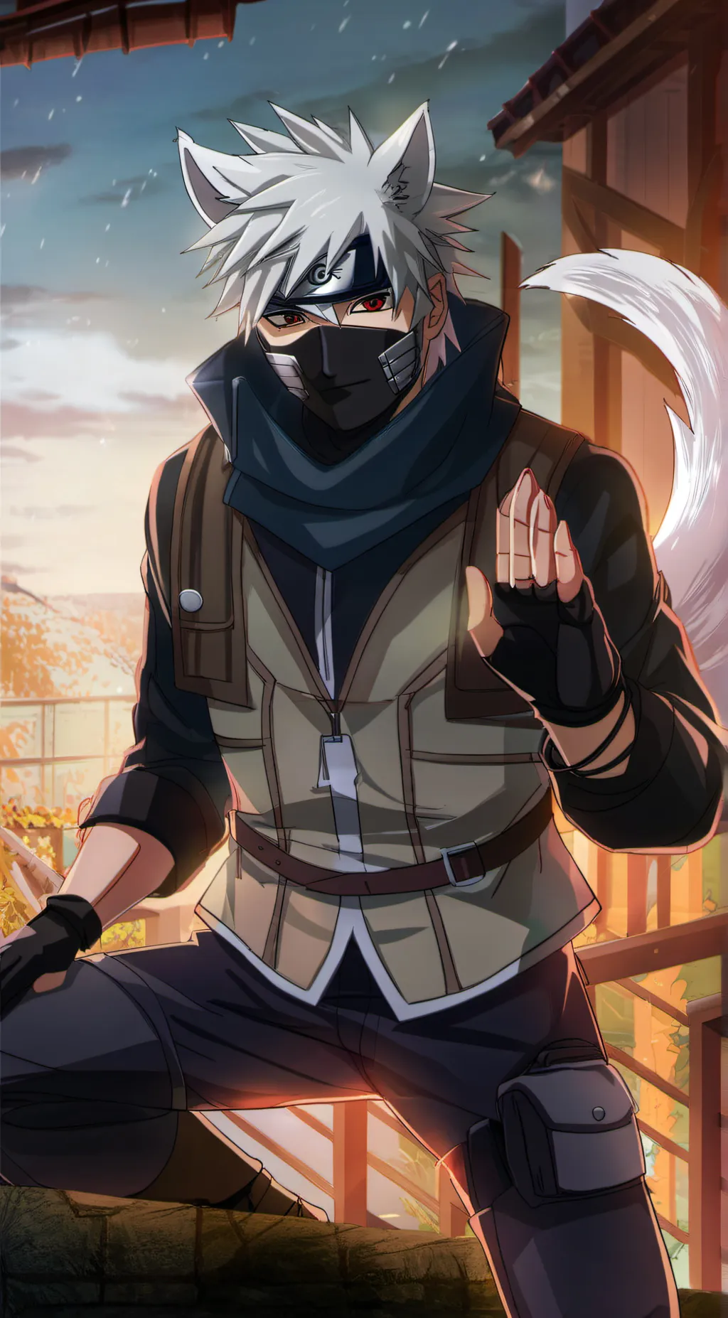 ai character: Kakashi background