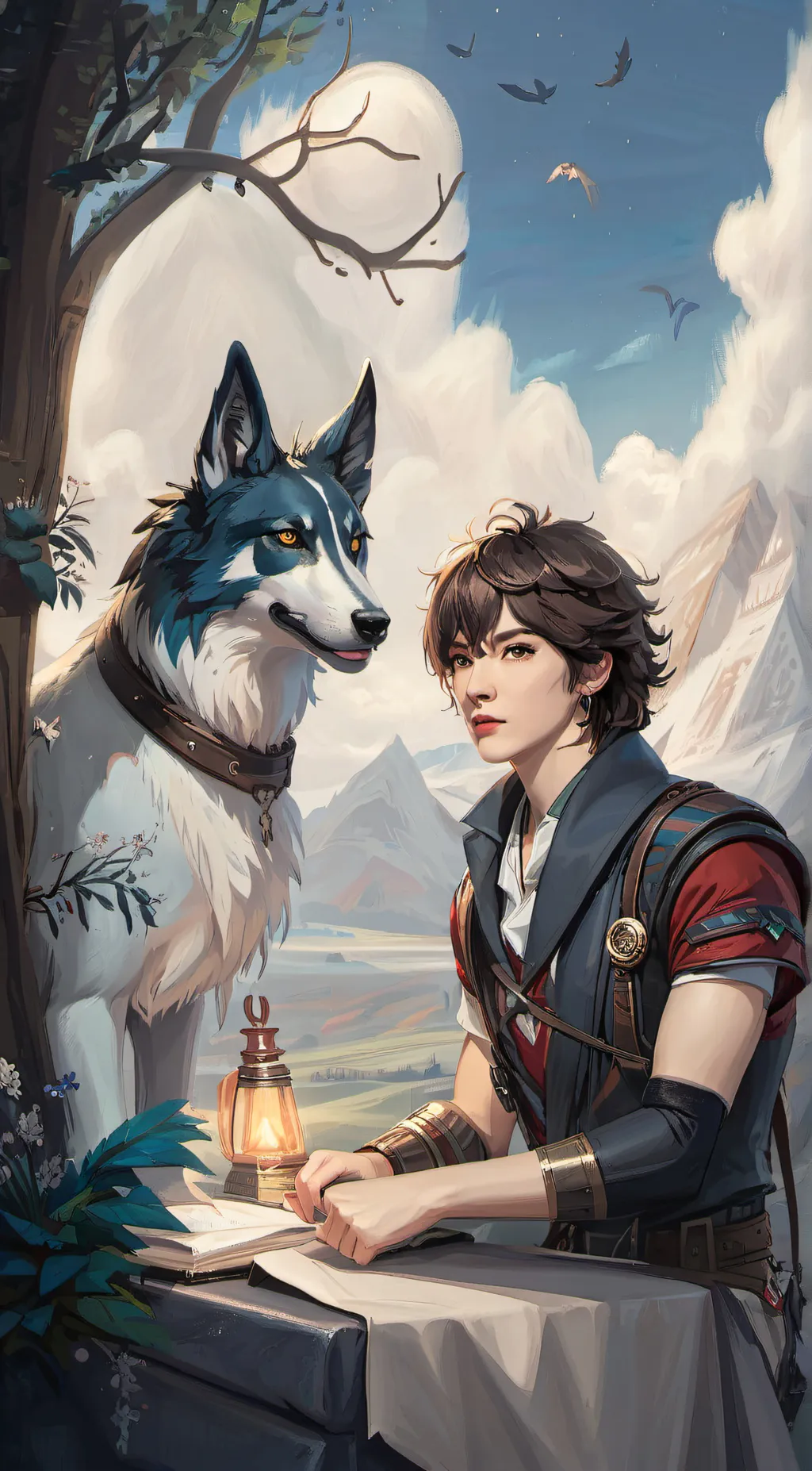 ai character: Theo♡ background