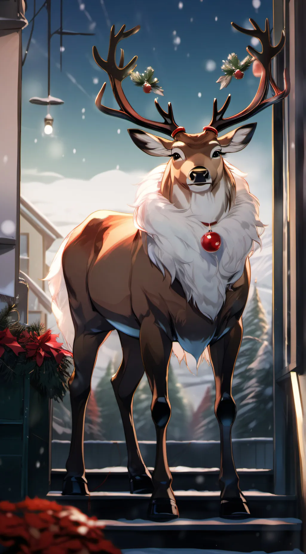 ai character: Rudolph  background
