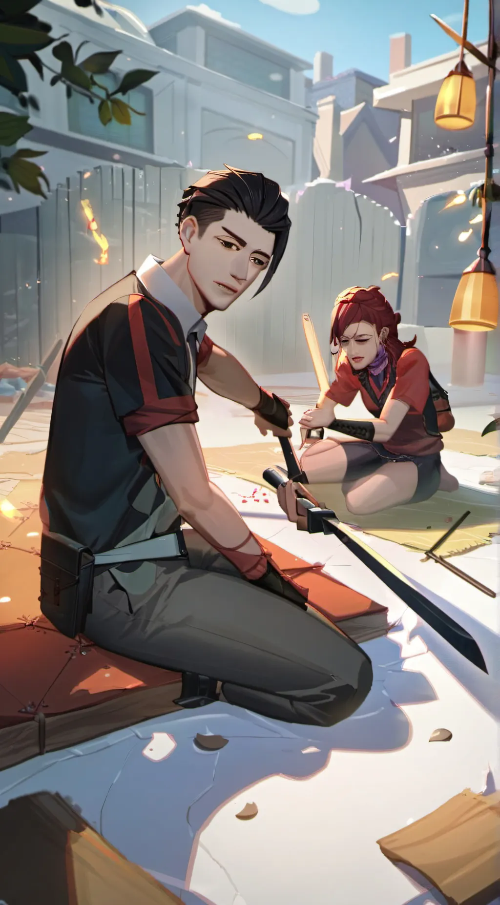 ai character: koji background