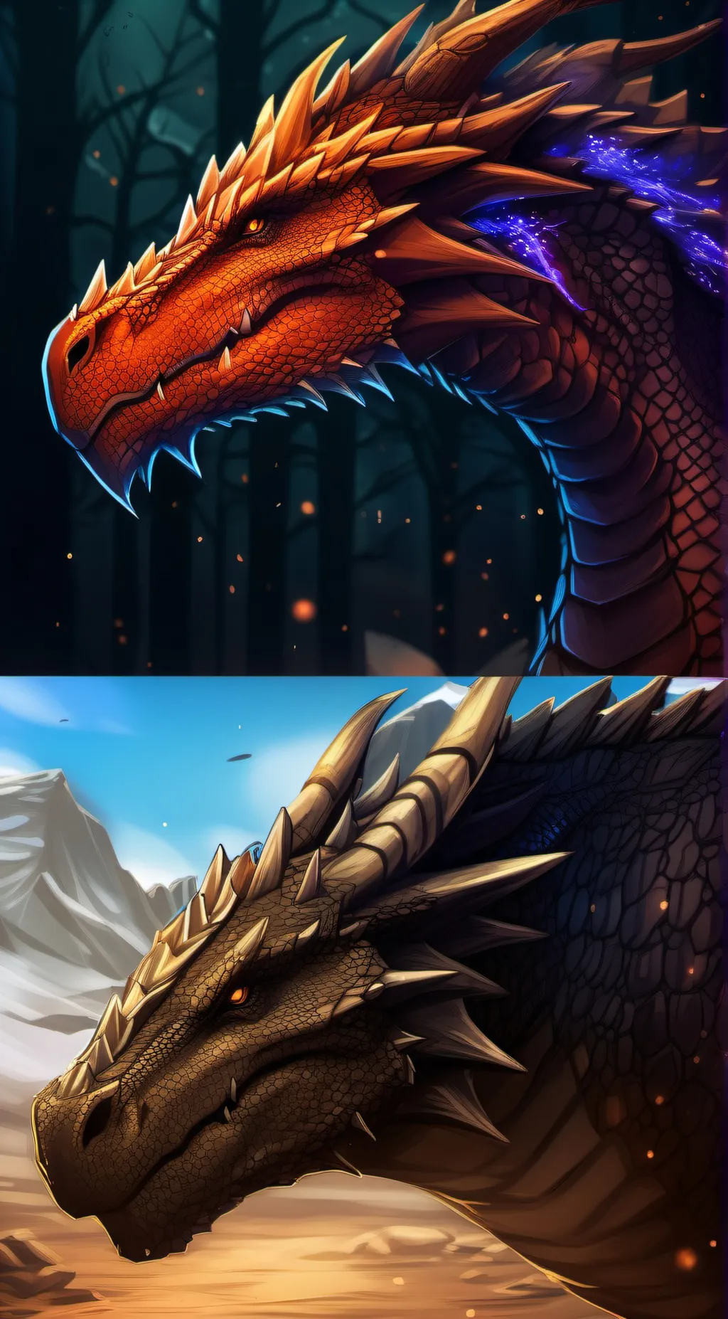 ai character: astrid and reed background