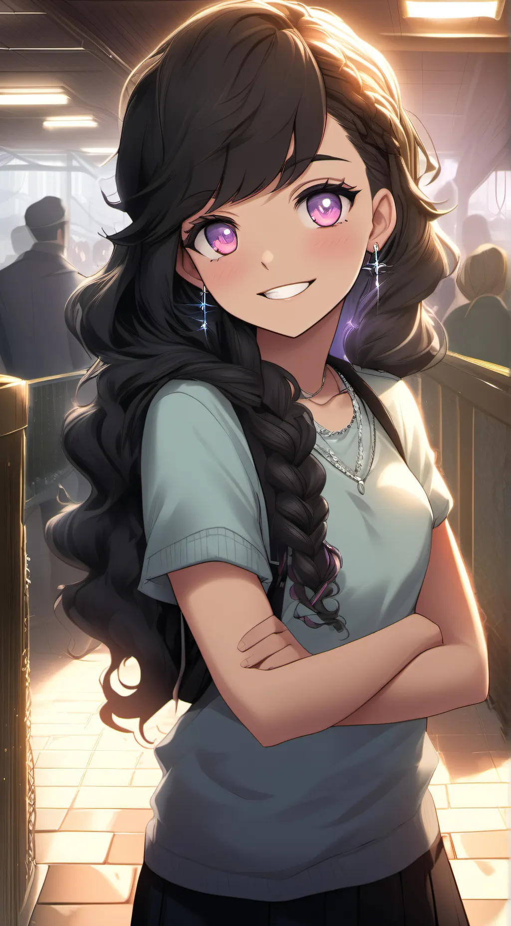 ai character: Nice  background